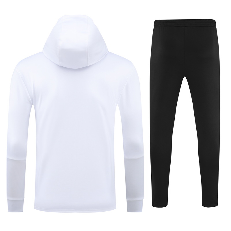21-22 Real Madrid White Jacket Tracksuit With cap Thai Quality - leoleo123123