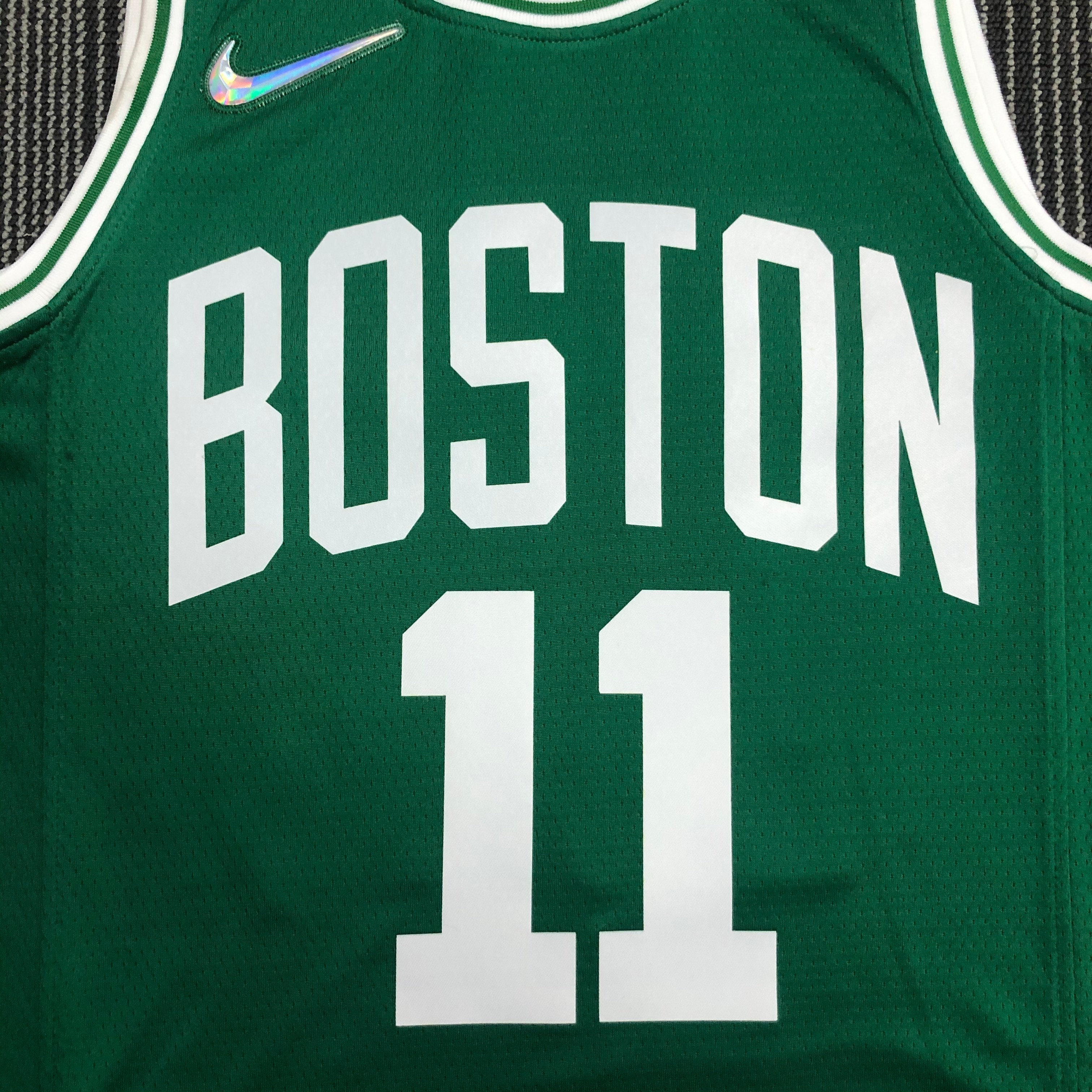 NBA 75th Anniversary Boston Celtics Green #11 IRVING Jersey High Quality Name and Number Print - leoleo123123