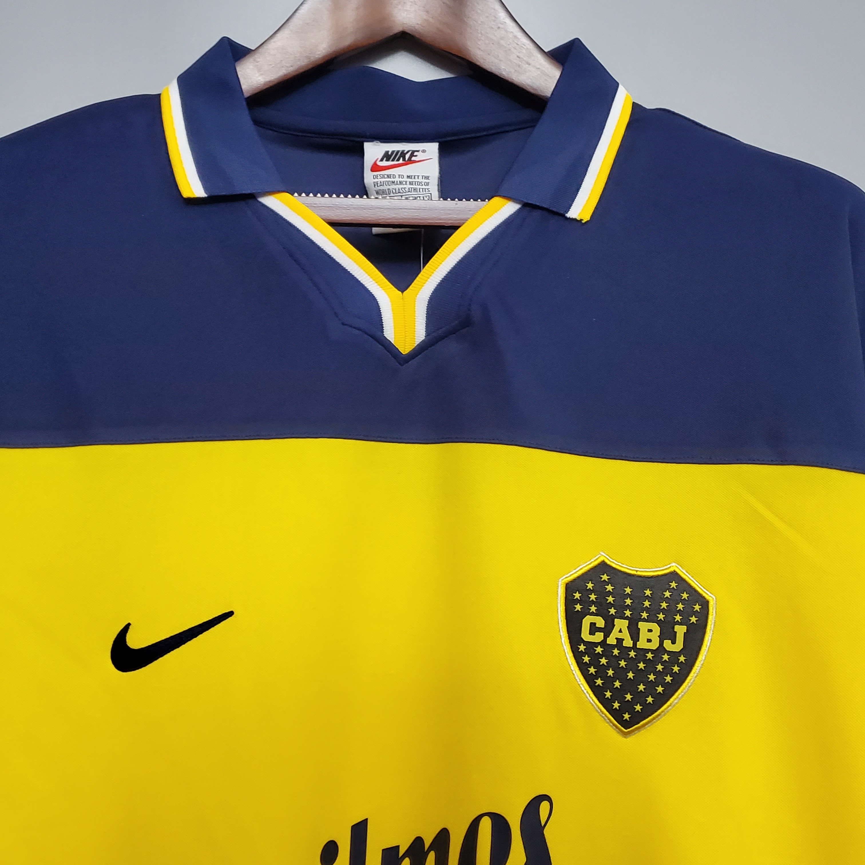 1999 Boca Home Retro Soccer Jersey Thai Quality - leoleo123123