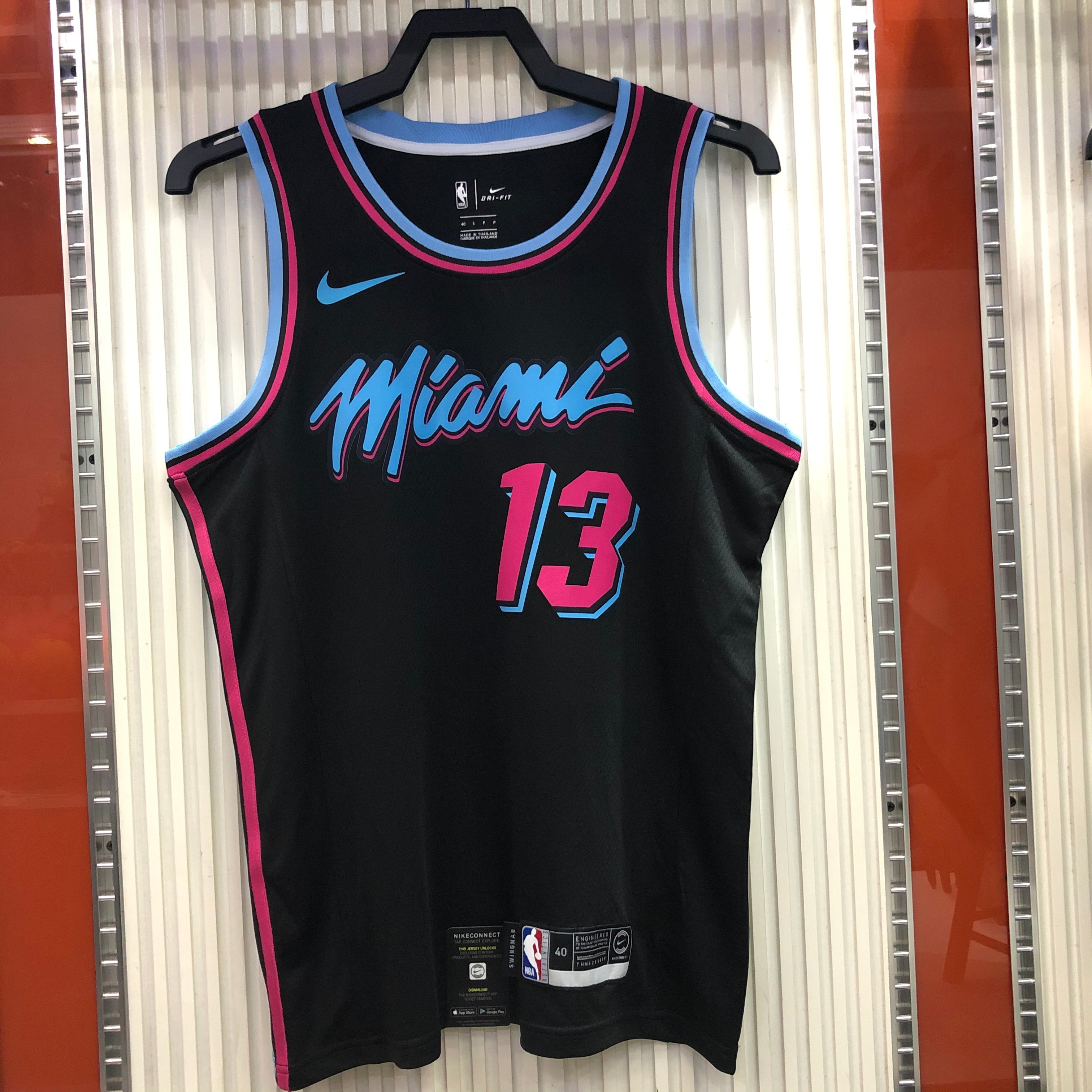 NBA Men Miami Heat Black City #13 ADEBAYO Jersey High Quality Name and Number Print - leoleo123123