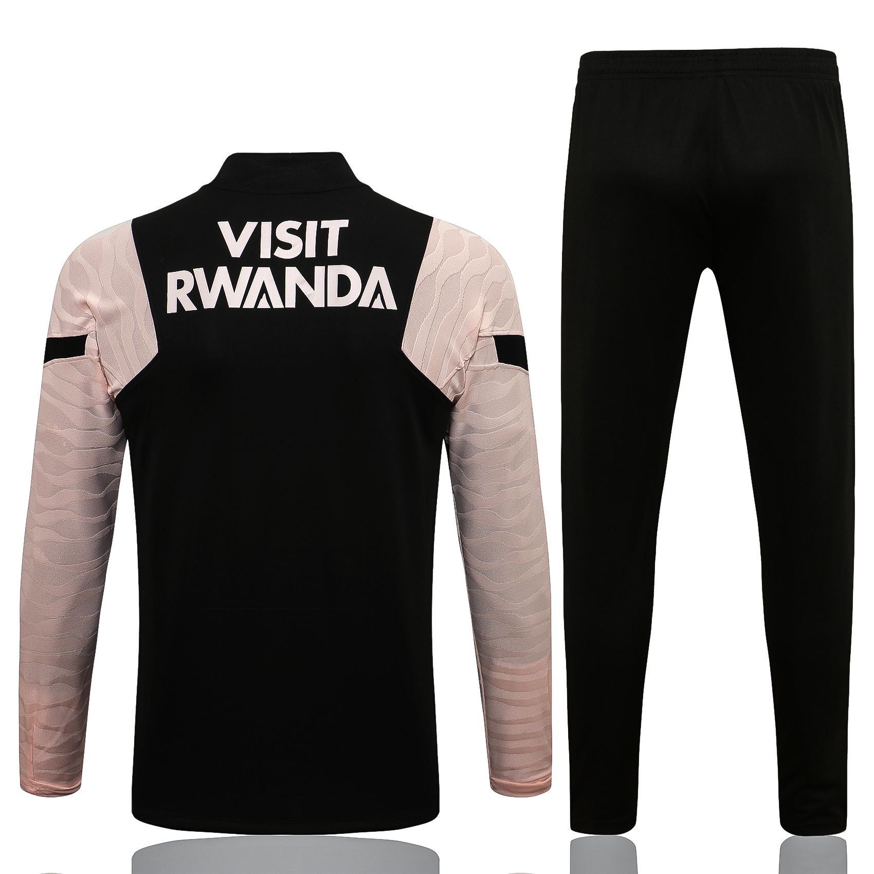 21-22 PSG Black Sweater with Pink Sleeves Tracksuit Thai Quality - leoleo123123