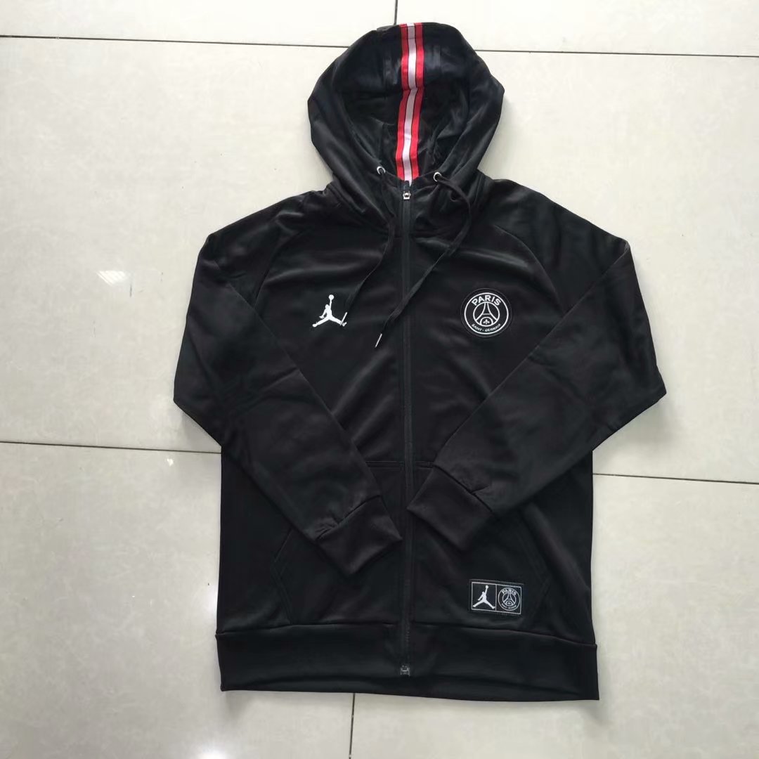 19-20 PSG Black Jacket Tracksuit With Cap Thai Quality - leoleo123123