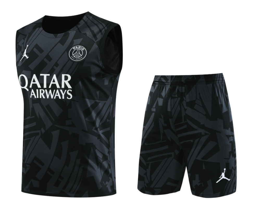 23/24 PSG Black Training Vest Training suit - leoleo123123