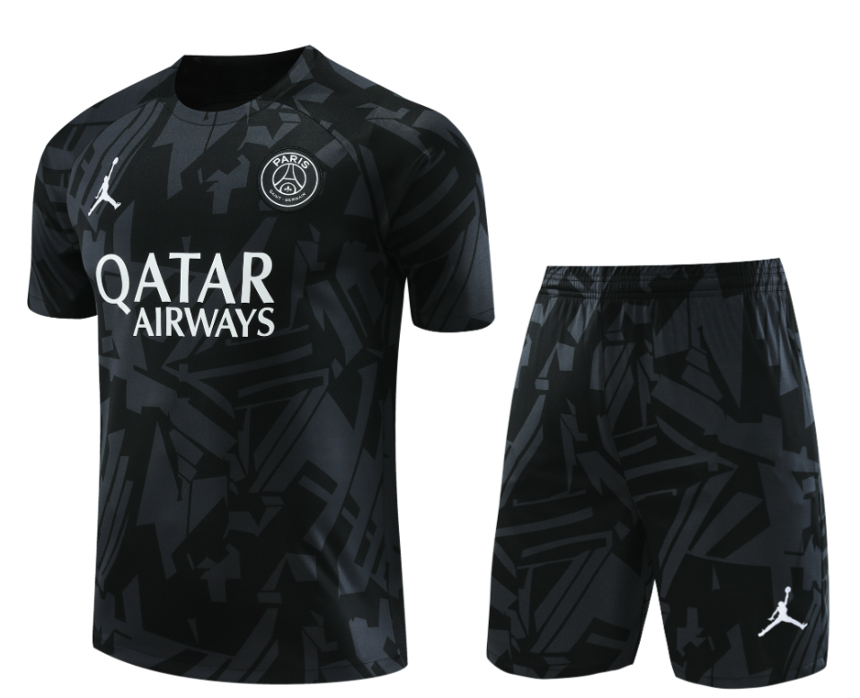 23/24 PSG Black Training Jersey Training Tracksuit - leoleo123123