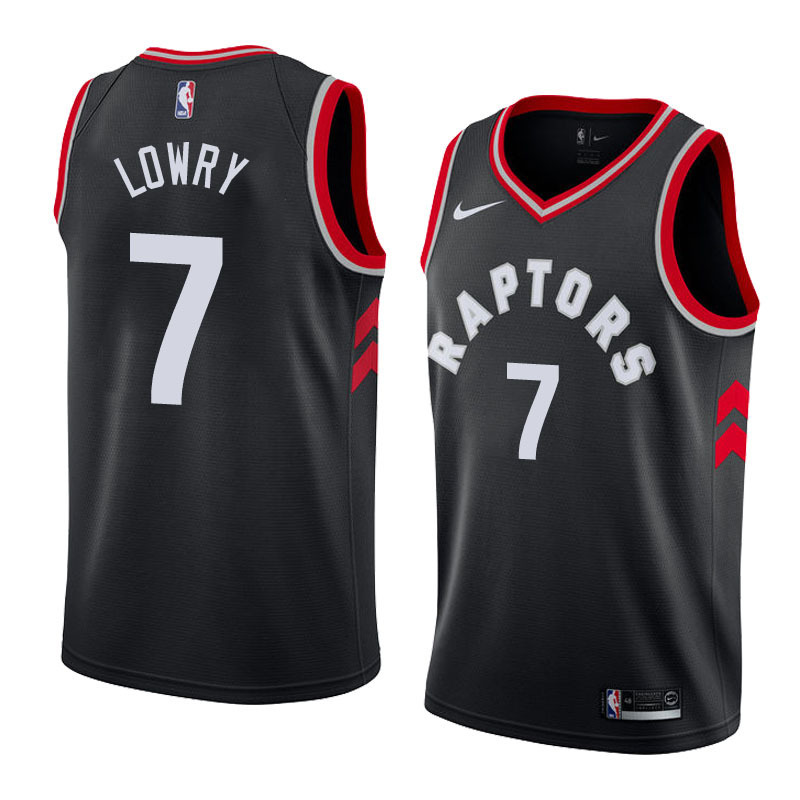 NBA Men Toronto Raptors Black #7 LOWRY Jersey High Quality Name and Number Print - leoleo123123