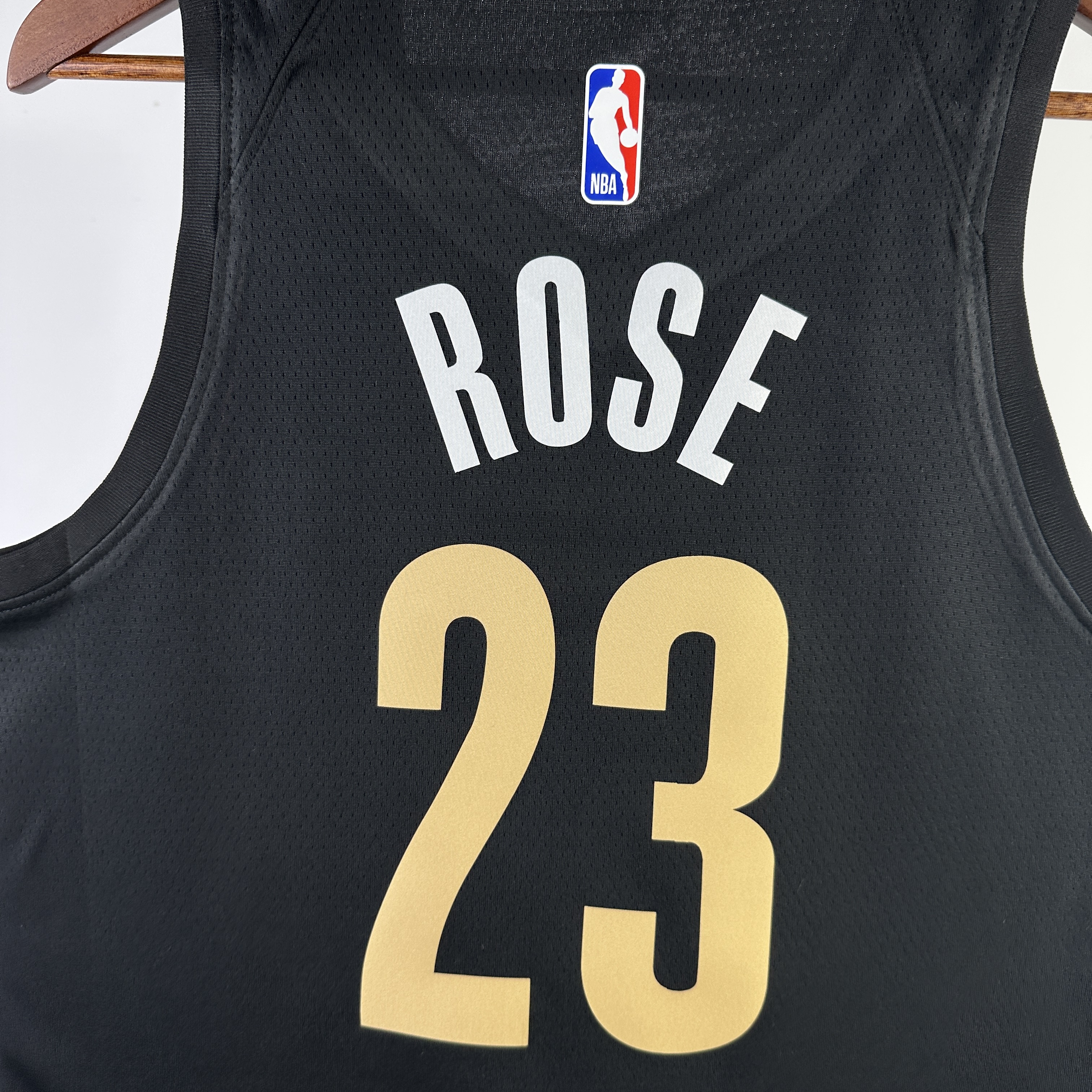 NBA Season 2024 Memphis Grizzlies Black City Eidtion #23 ROSE Jersey High Quality Name and Number Print - leoleo123123
