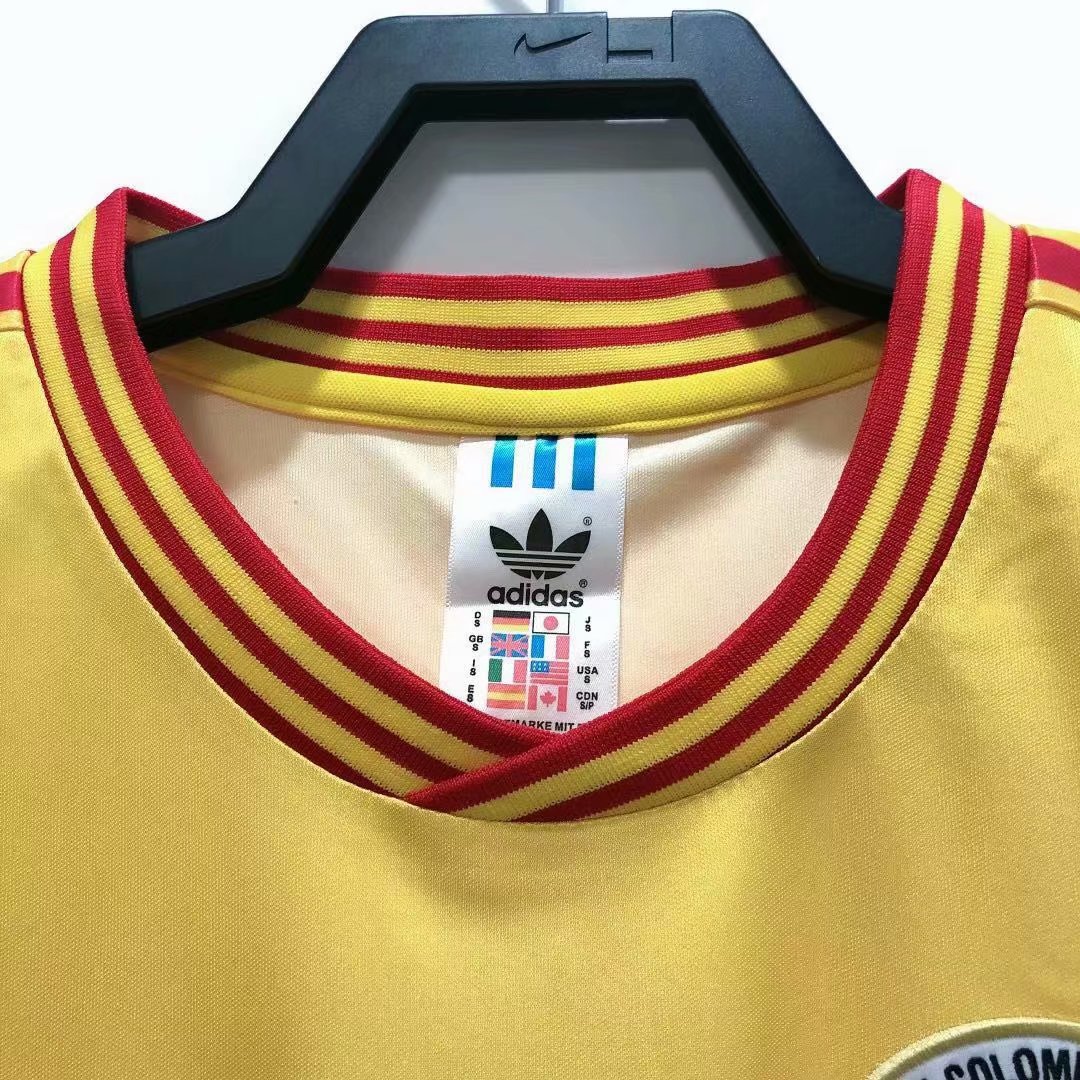 1990 Colombia Home Retro Jersey Fans Version - leoleo123123