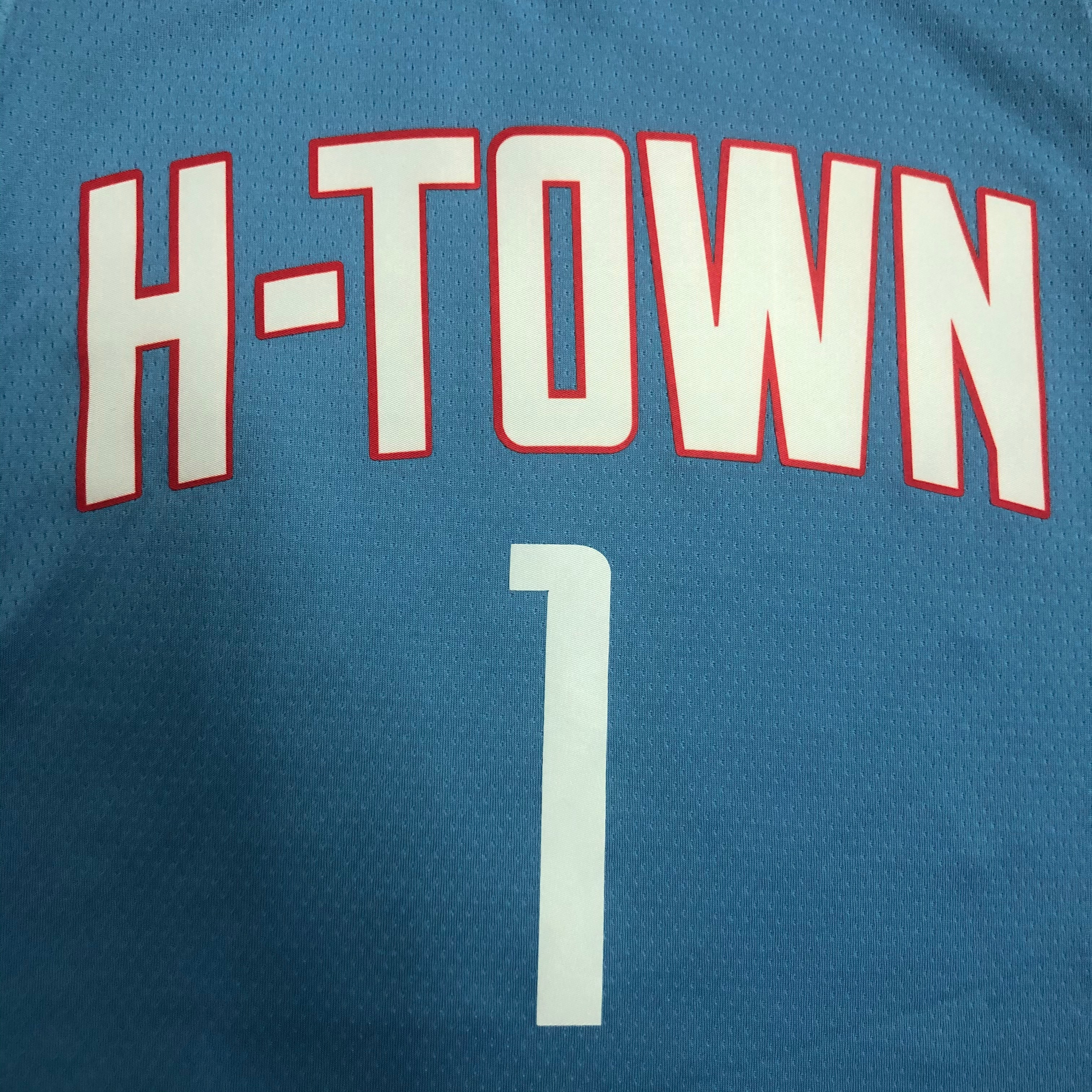 NBA Men Season 2021 Houston Rockets Light Blue City #1 MCGRADY Jersey High Quality Name and Number Print - leoleo123123