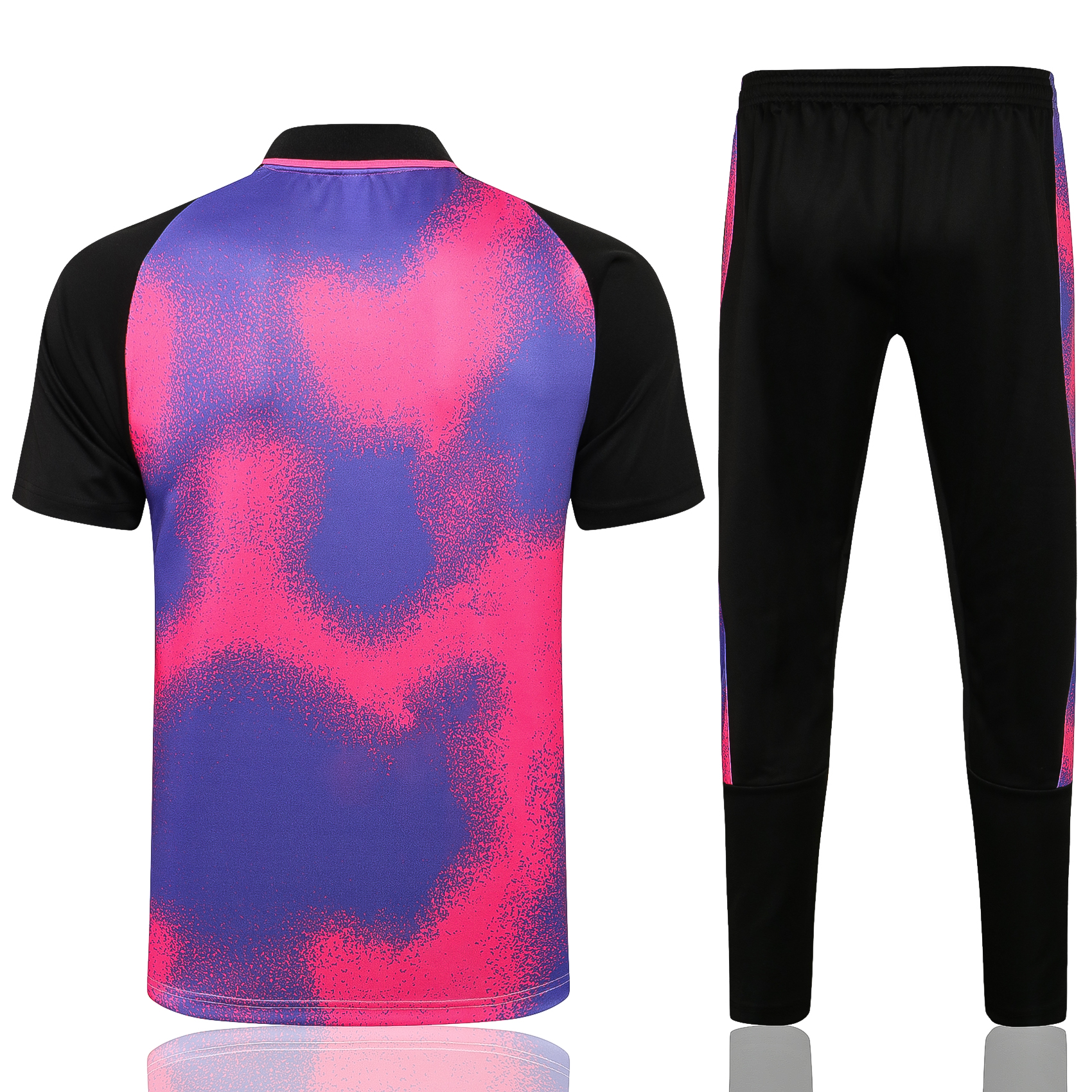 21-22 PSG Pink and Purple Polo Training Tracksuit Thai Quality - leoleo123123
