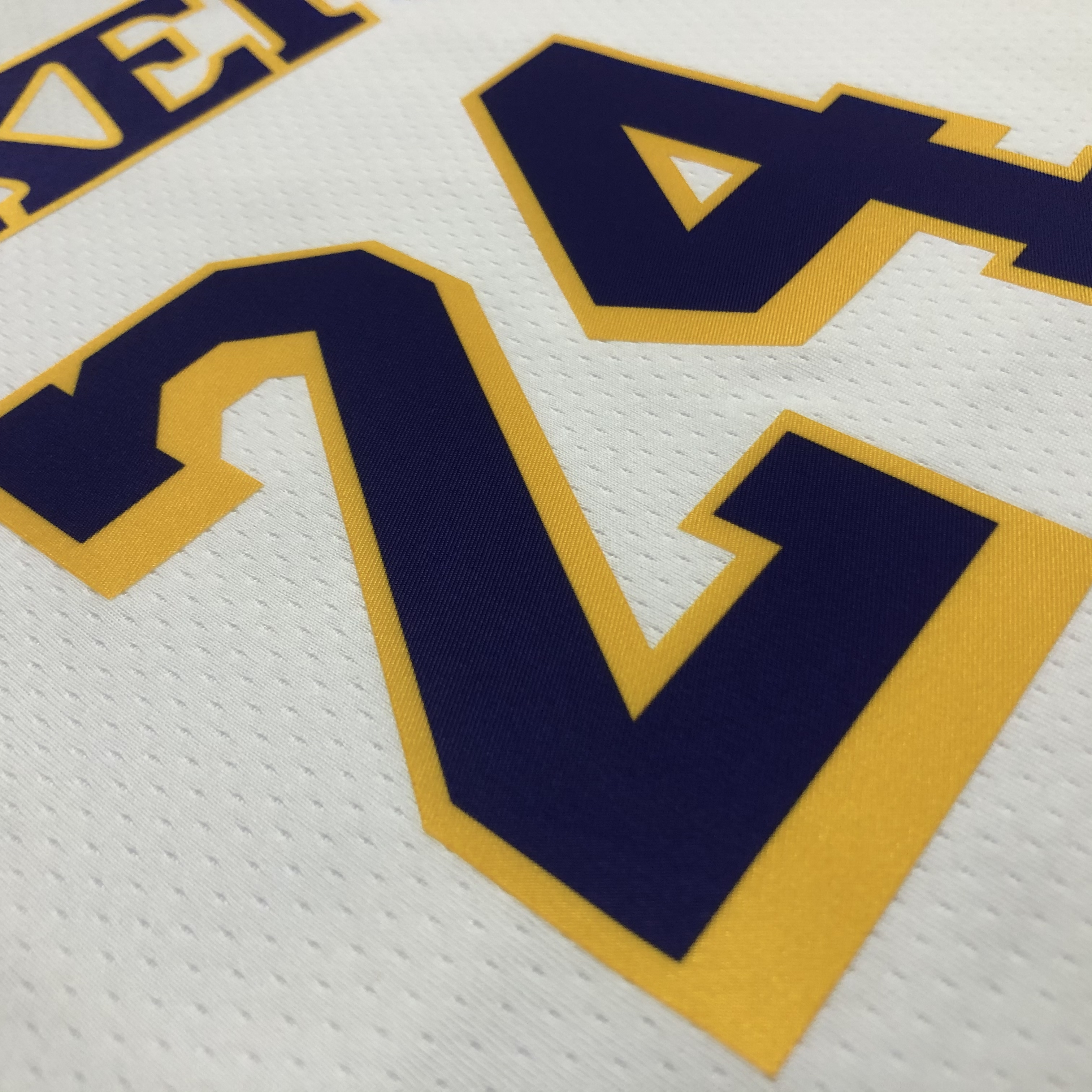 NBA 75th Anniversary Los Angeles Lakers White Round Neck #24 BRYANT Jersey High Quality Name and Number Print - leoleo123123