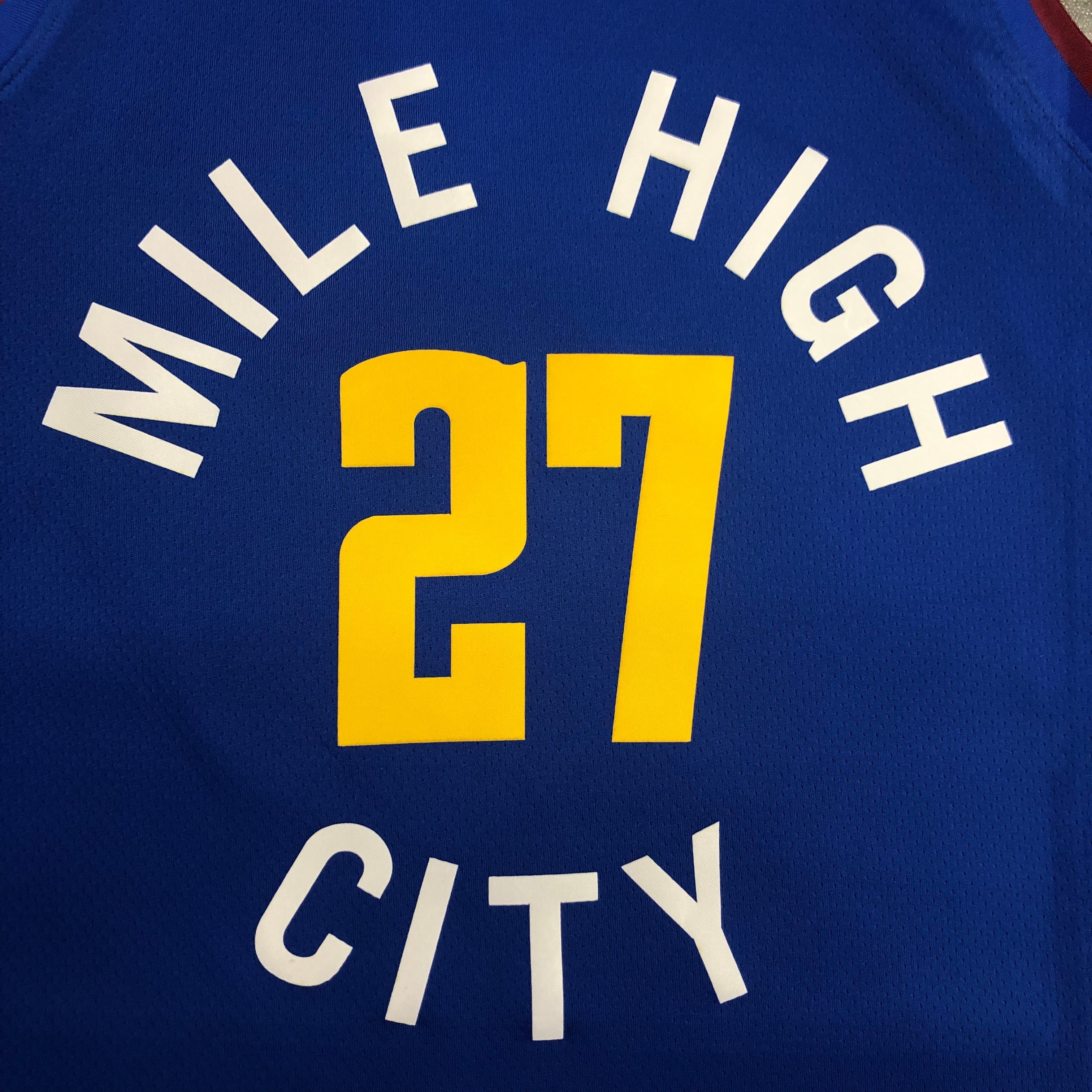 NBA Men Season 2021 Denver Nuggets Blue City #27 MURRAY Jersey with Jordan Logo High Quality Name and Number Print - leoleo123123