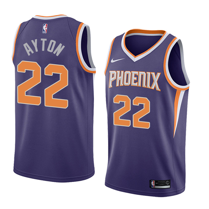 NBA Men Phoenix Suns Purple #22 AYTON Jersey High Quality Name and Number Print - leoleo123123
