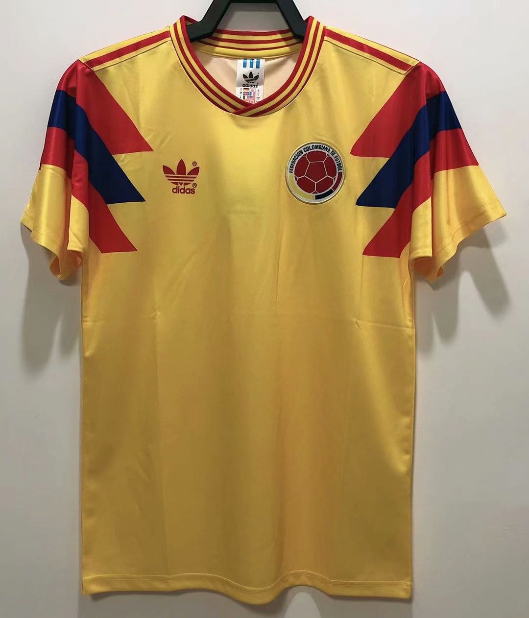 1990 Colombia Home Retro Jersey Fans Version - leoleo123123