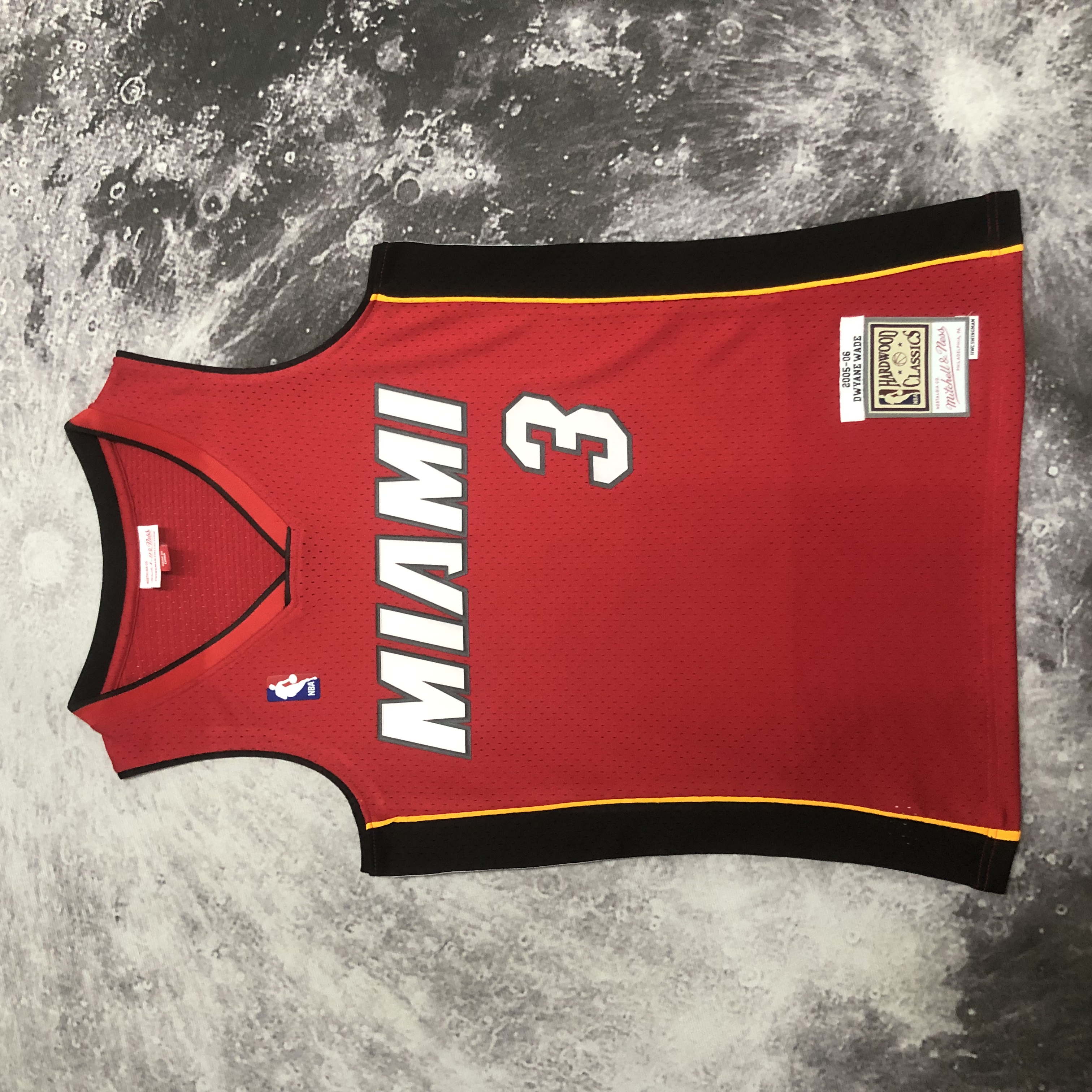 NBA Men Season 05-06 Miami Heat Red #3 WADE Jersey High Quality Name and Number Print - leoleo123123