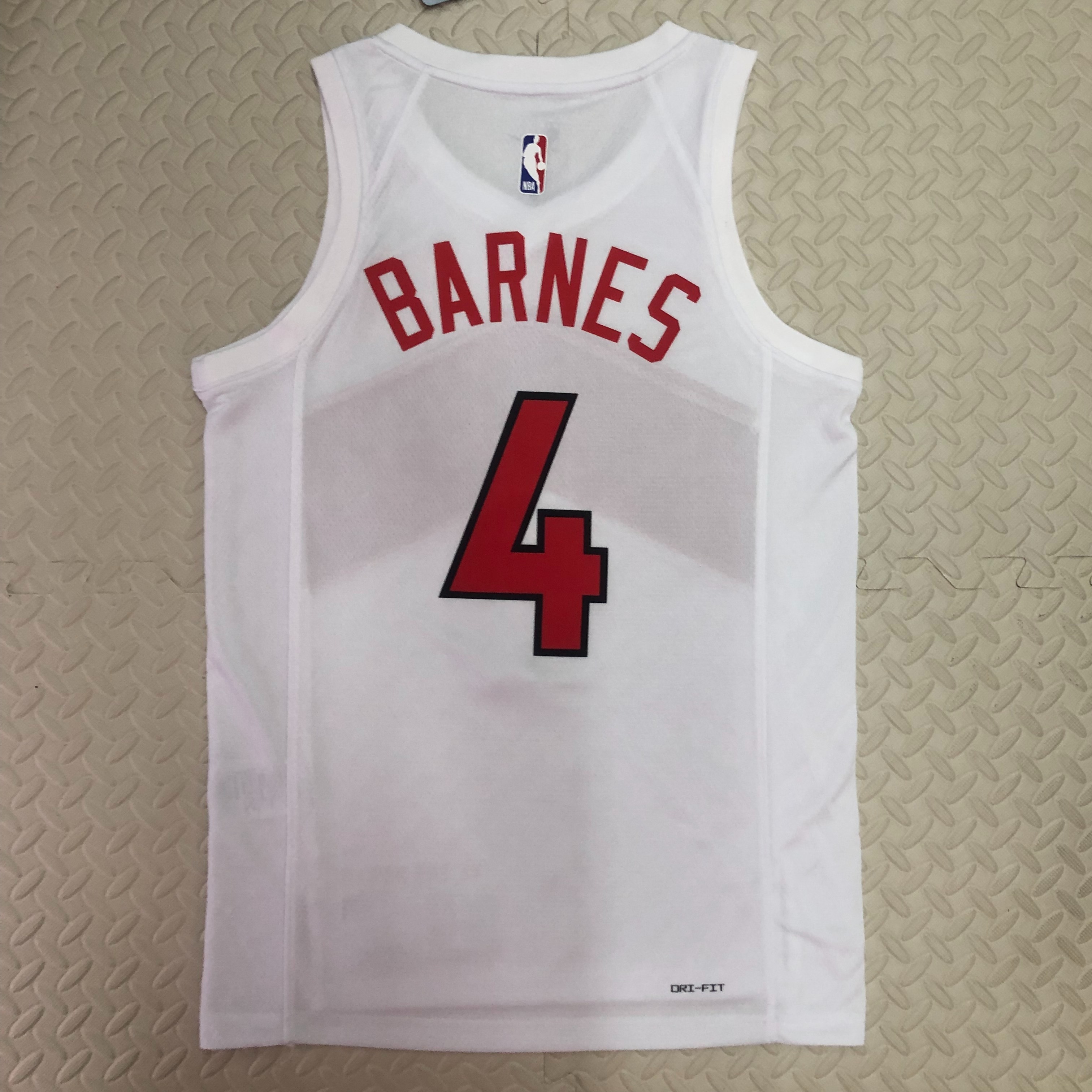 NBA Men Toronto Raptors White #4 BARNES Jersey High Quality Name and Number Print - leoleo123123
