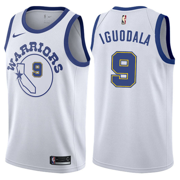NBA Men Golden State Warriors Retro White #9 IGUODALA Jersey High Quality Name and Number Print - leoleo123123