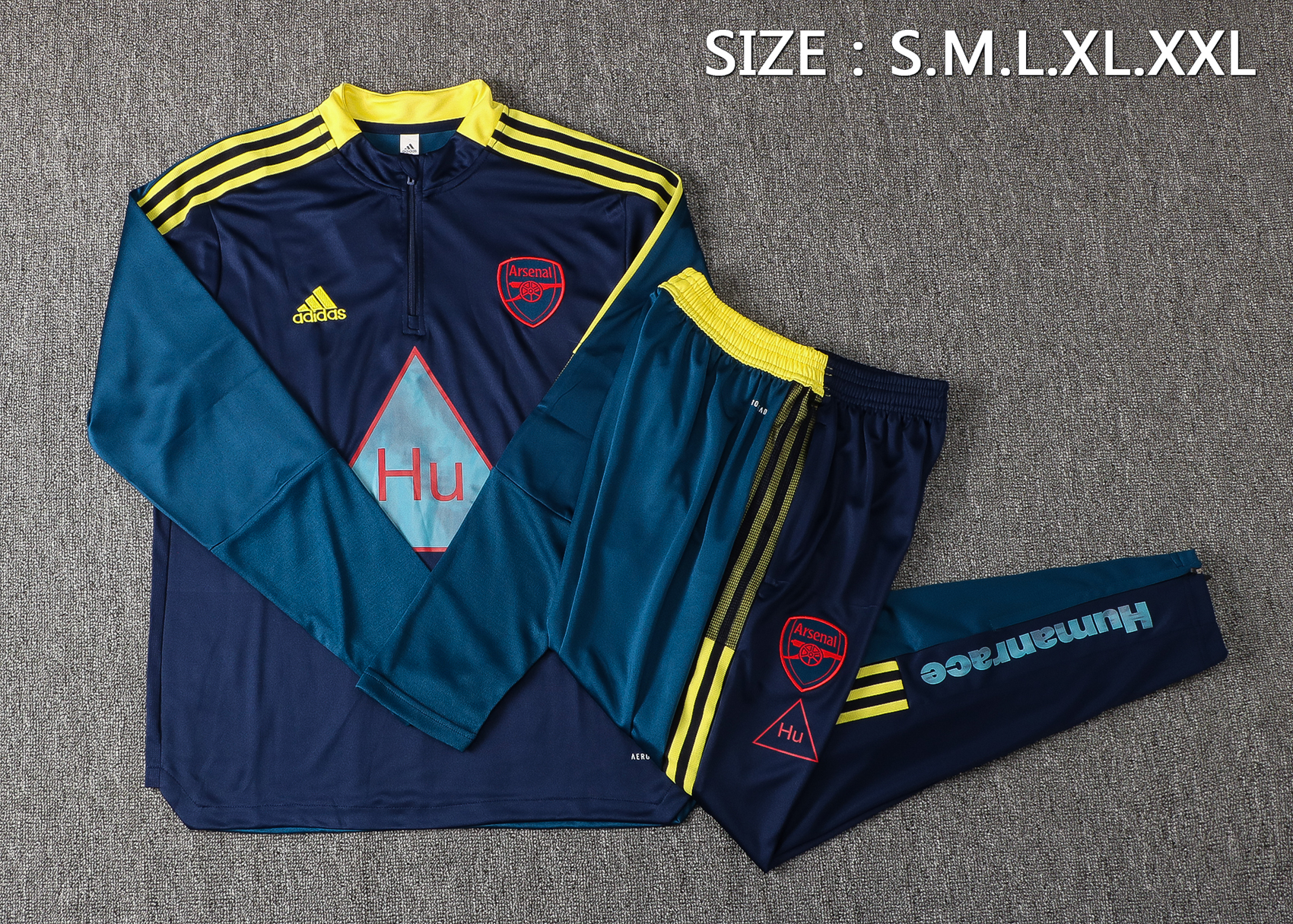 21-22 Arsenal Blue Sweater Tracksuit Thai Quality - leoleo123123