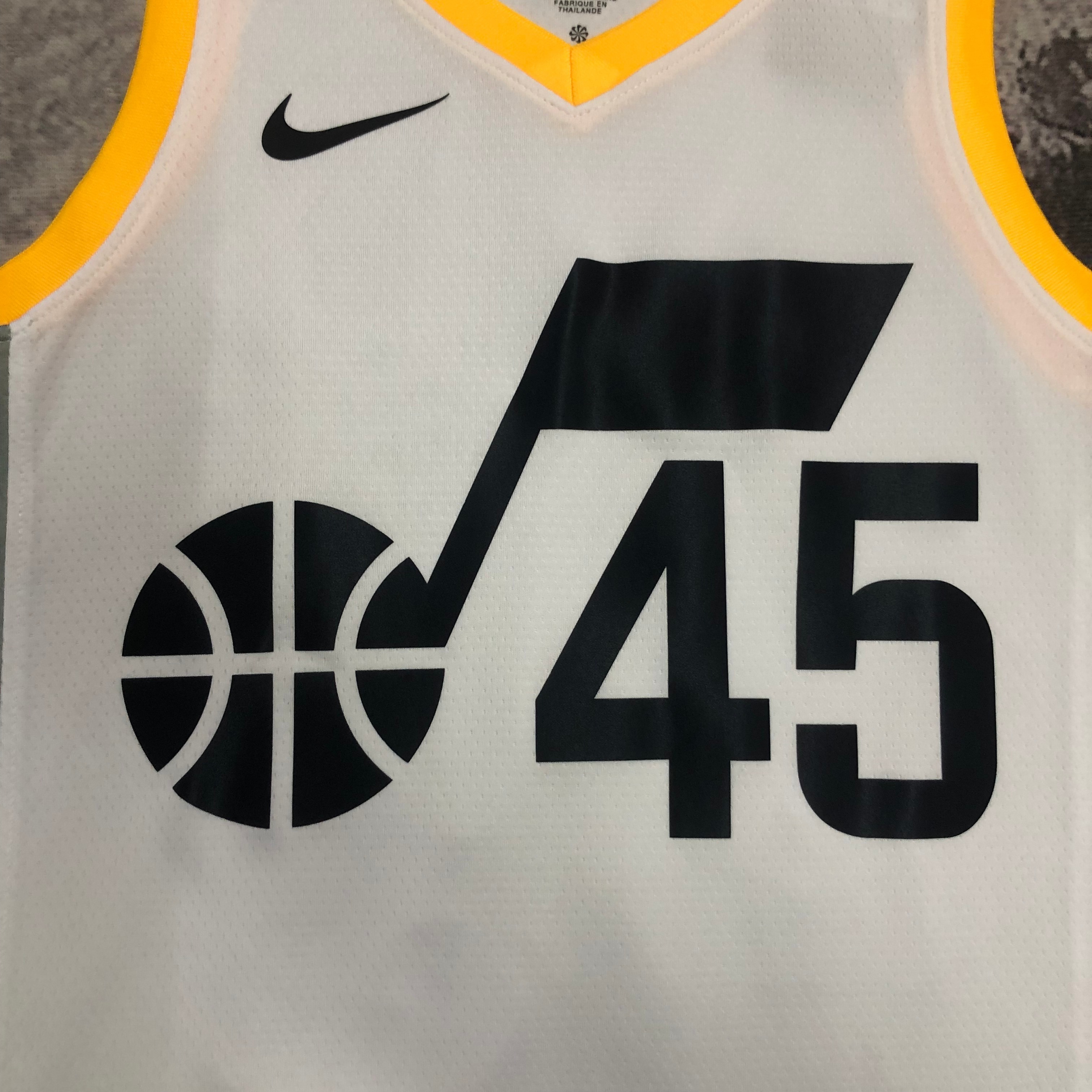 NBA 2023 Men Utah Jazz White #45 MITCHELL Jersey High Quality Name and Number Print - leoleo123123