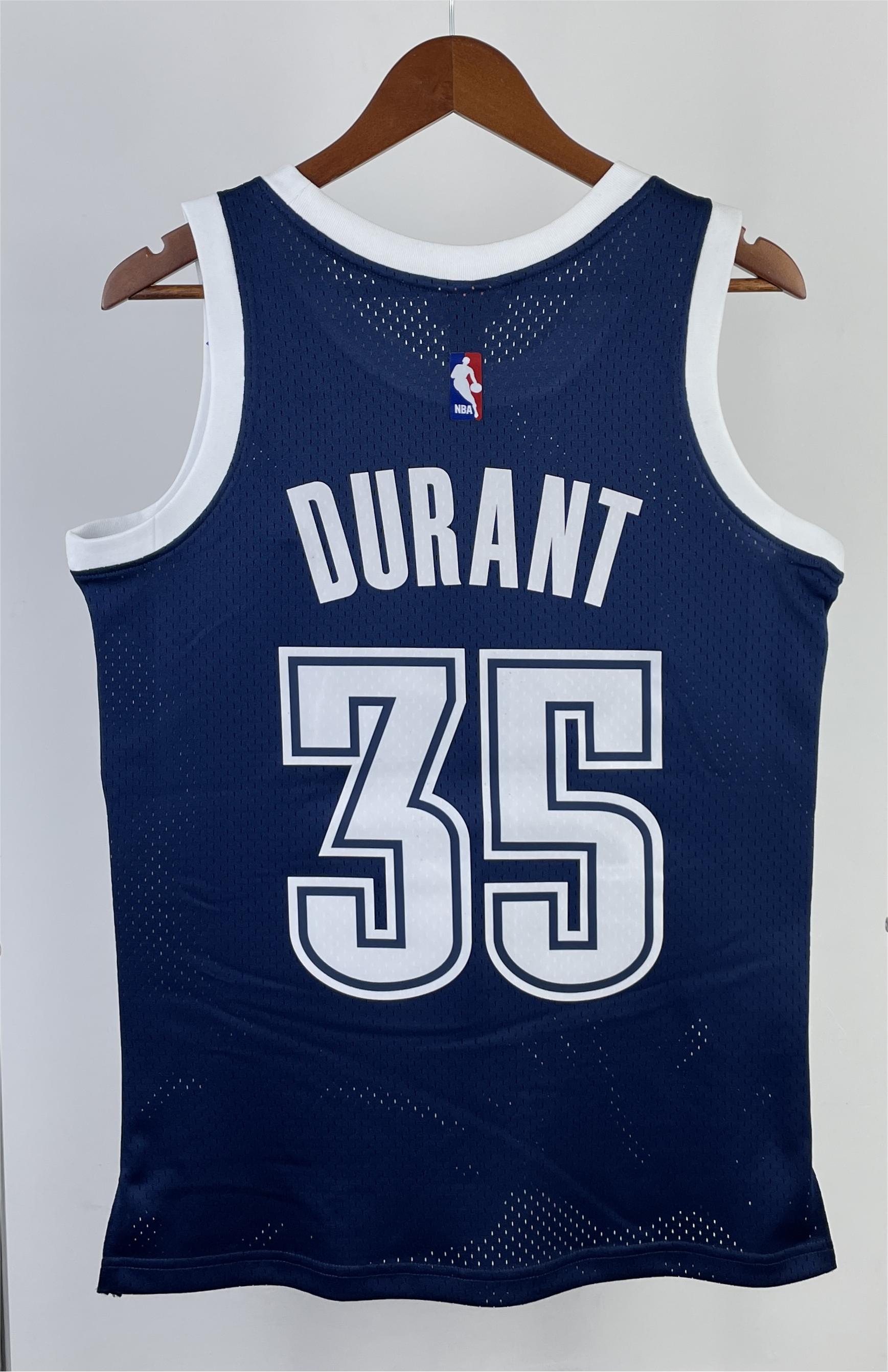NBA New 15-16 Men Oklahoma City Thunder Dark Blue #35 DURANT Swingman Jersey - leoleo123123