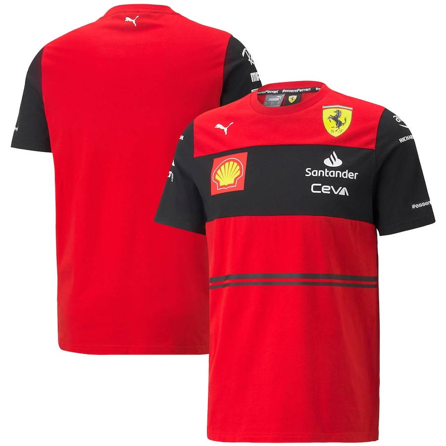 2023 Ferrari F1 Team POLO Round Collar T-Shirt - leoleo123123