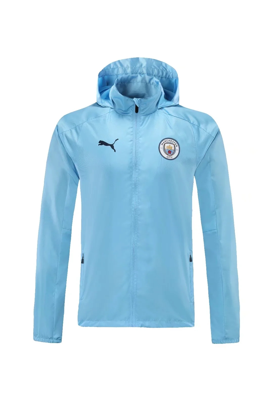 21-22 Manchester City Light Blue Windbreaker Jacket Thai Quality - leoleo123123