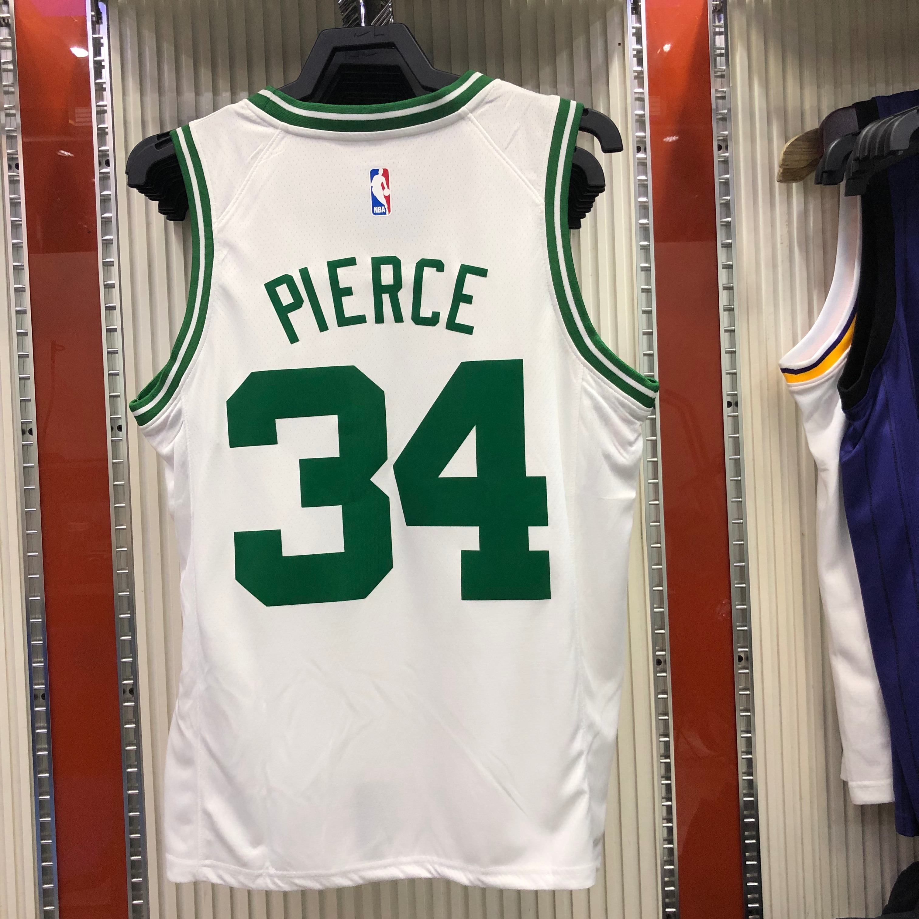 NBA Boston Celtics Retro White with Green Name #34 PIERCE Jersey High Quality Name and Number Print - leoleo123123