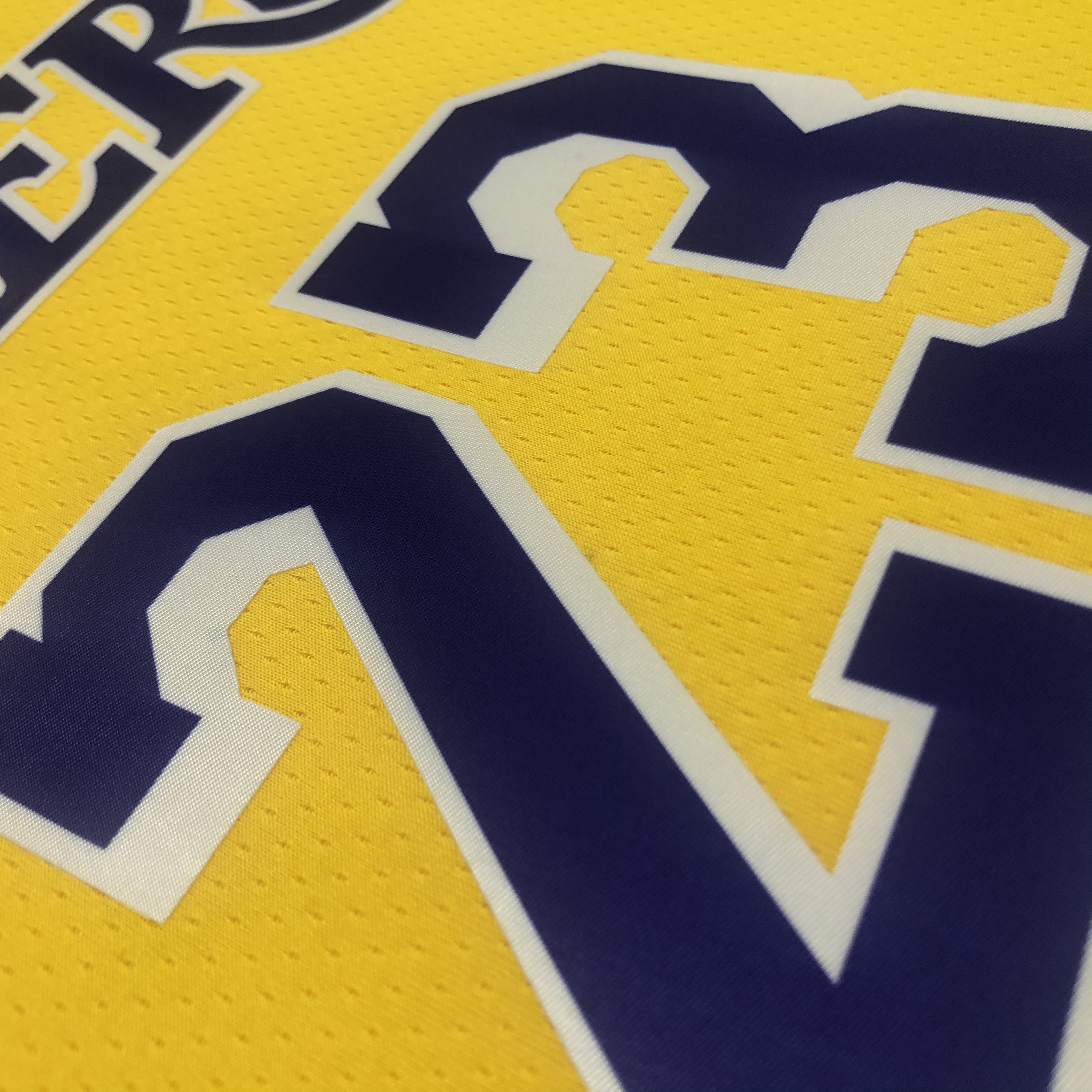 NBA 75th Anniversary Los Angeles Lakers Yellow Round Neck #23 JAMES Jersey High Quality Name and Number Print - leoleo123123