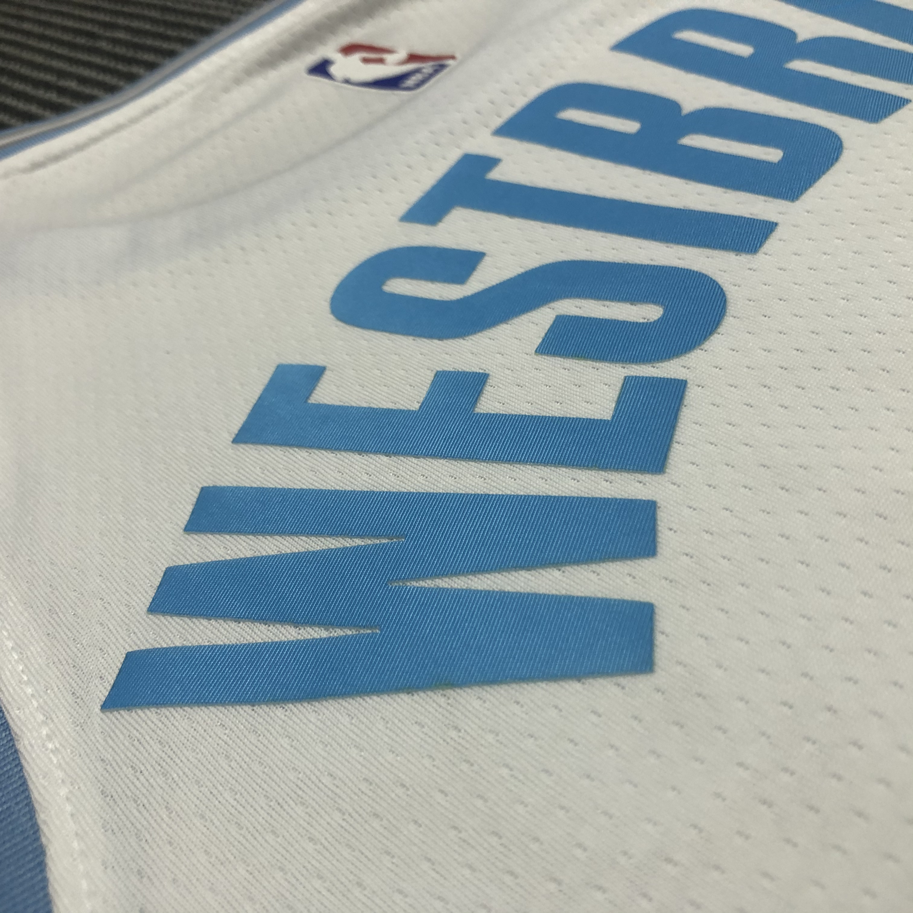 NBA Season 2021 Los Angeles Lakers White Retro #0 WESTBROOK Round Neck Jersey High Quality Name and Number Print - leoleo123123
