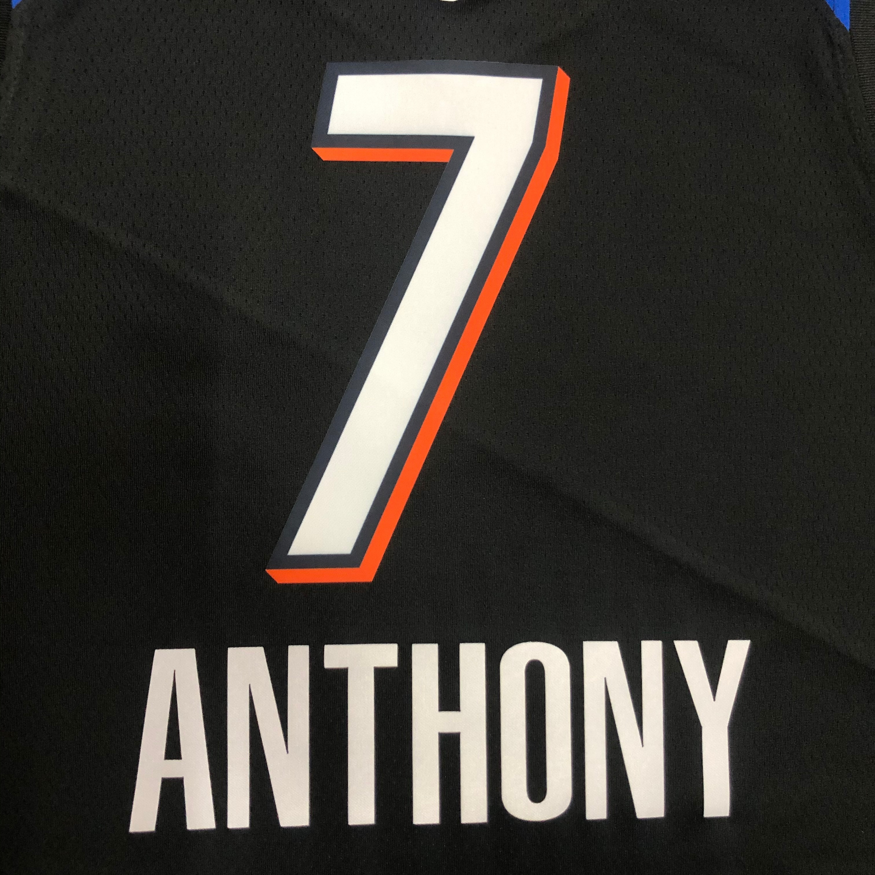 NBA Men Oklahoma City Thunder City Version Black #7 ANTHONY Jersey High Quality Name and Number Print - leoleo123123