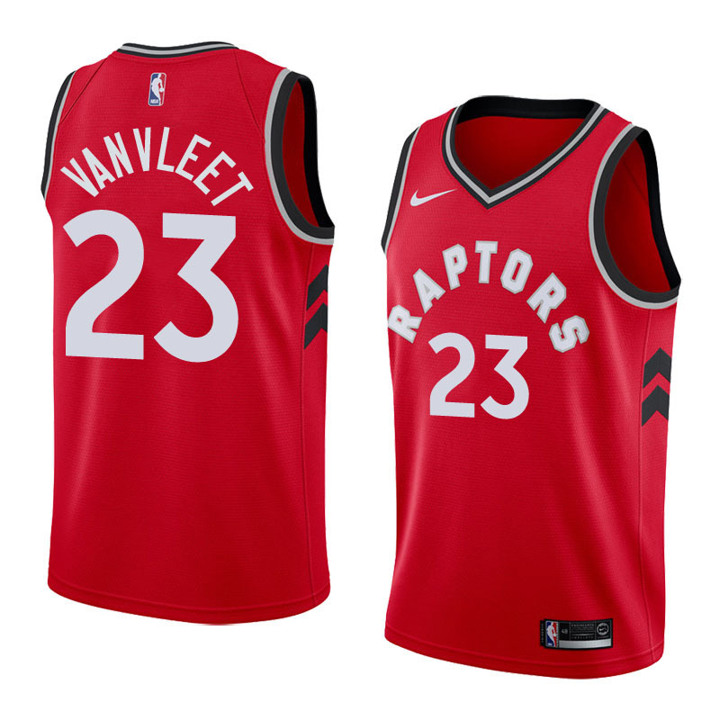 NBA Men Toronto Raptors Red #23 VANVLEET Jersey High Quality Name and Number Print - leoleo123123