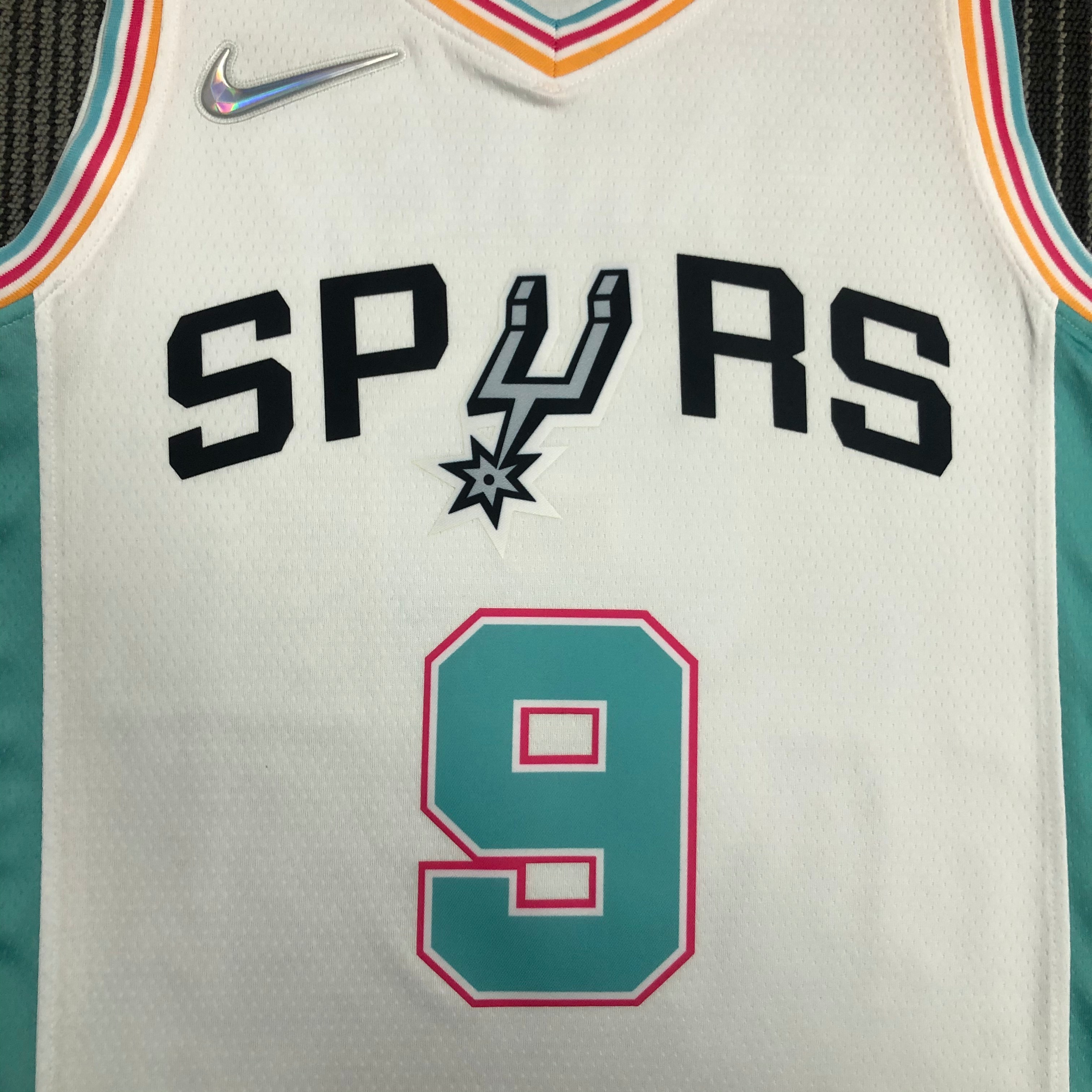 NBA Men 75th Anniversary Season 2022 San Antonio Spurs White #9 PARKER Jersey High Quality Name and Number Print - leoleo123123