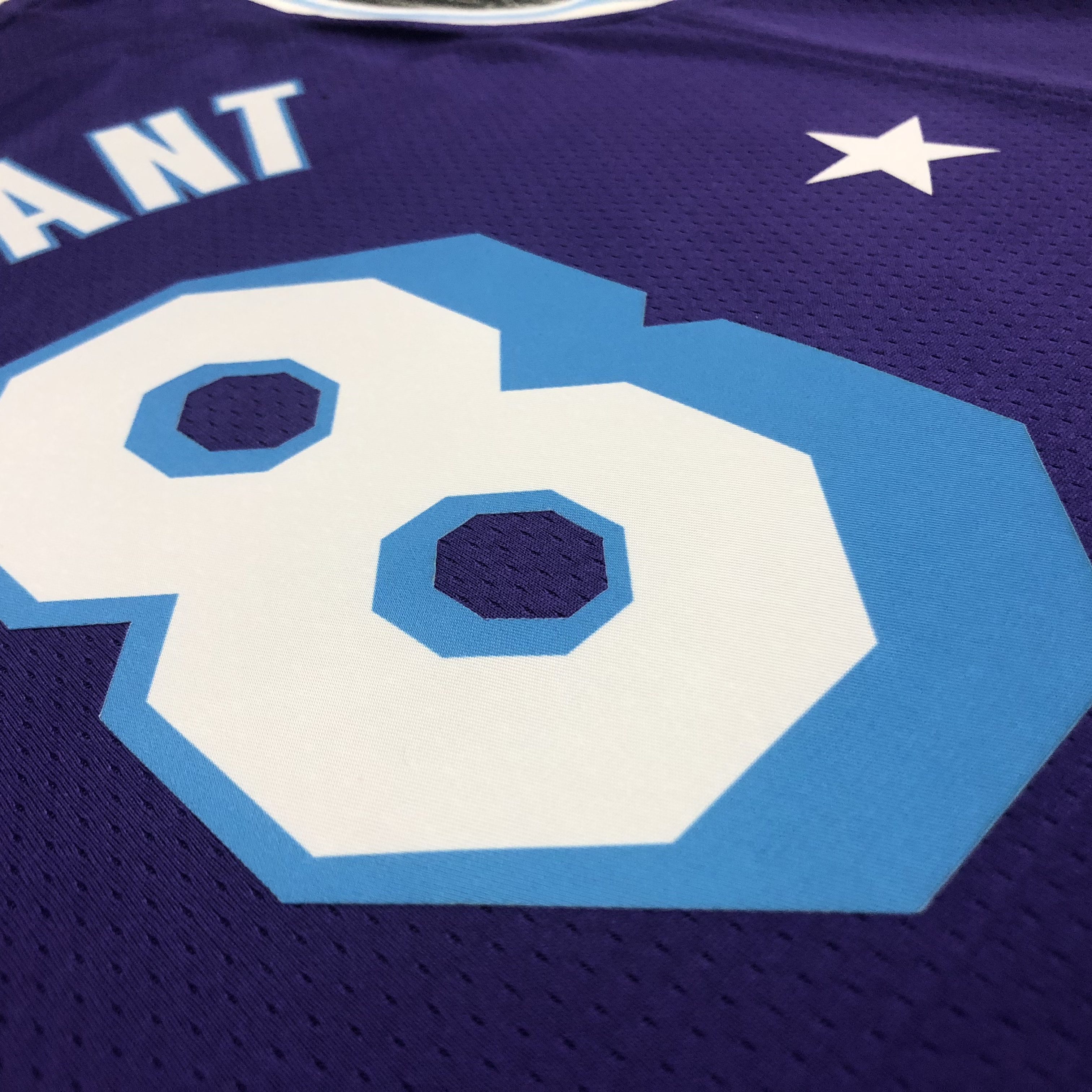 NBA Season 2022 75th Anniversary Los Angeles Lakers Purple Round Neck #8 BRYANT Jersey High Quality Name and Number Print - leoleo123123