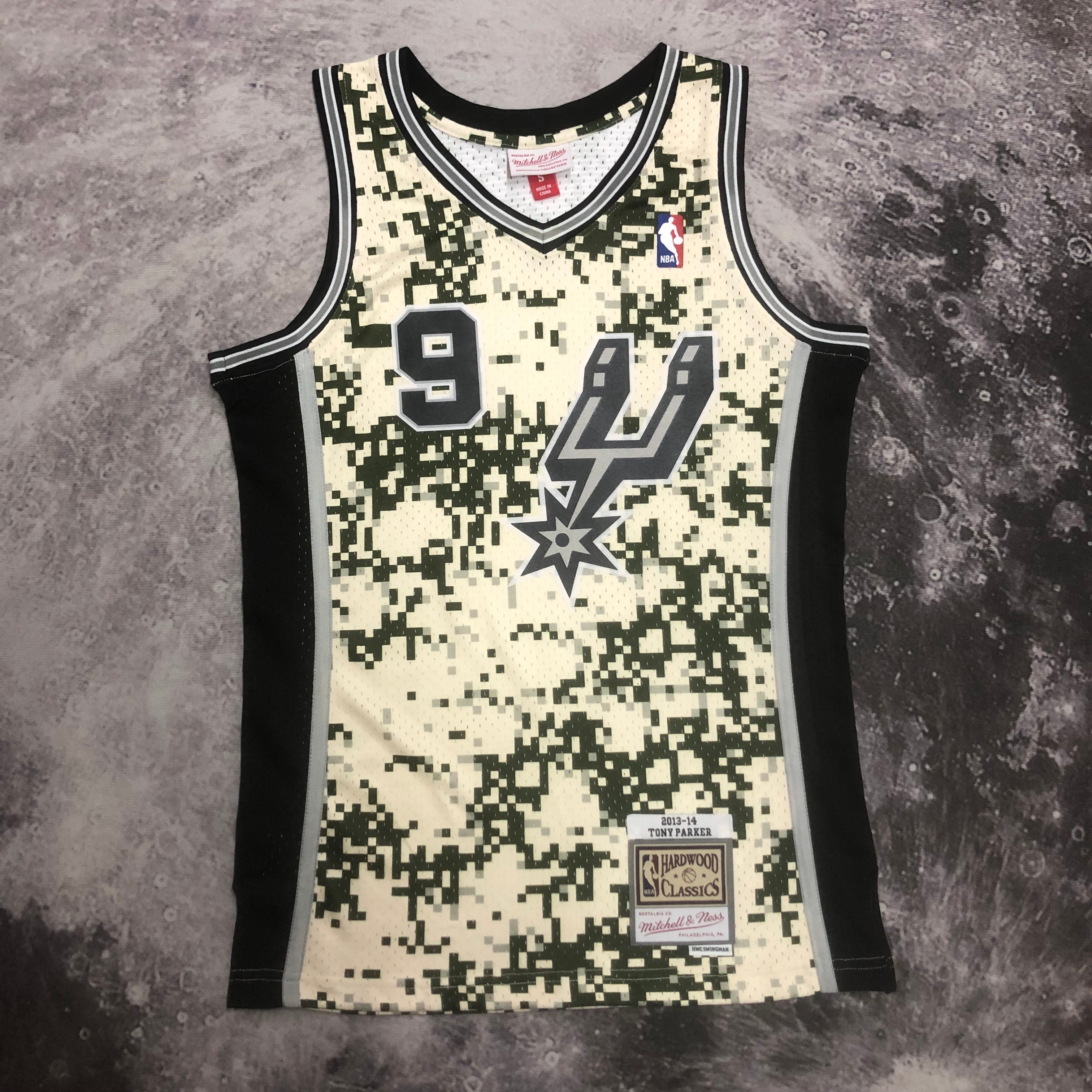 NBA Men 13-14 San Antonio Spurs Camouflage #9 PARKER Classics Swingman Jersey - leoleo123123