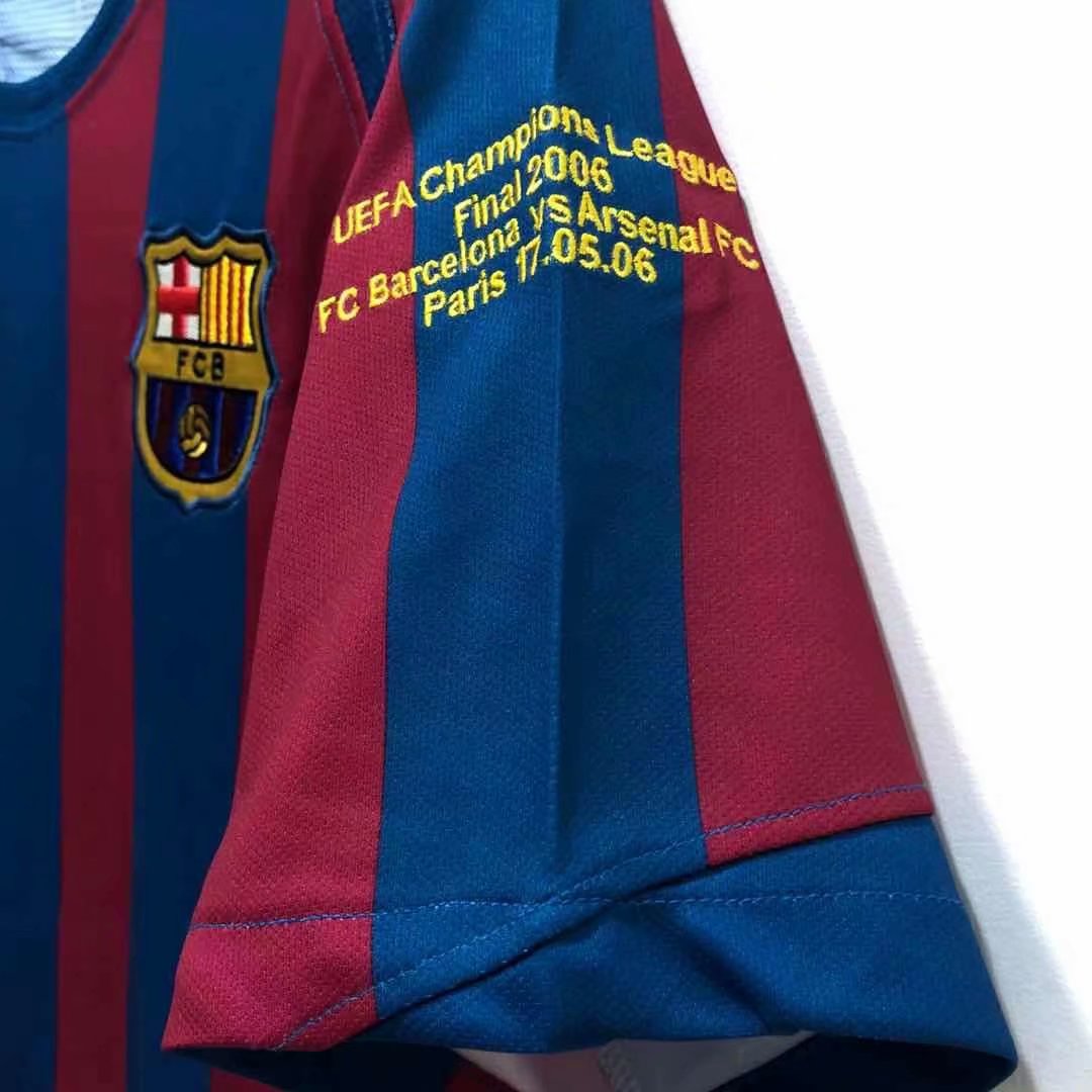 05-06 Barcelona Home Retro Jersey Champions Version - leoleo123123