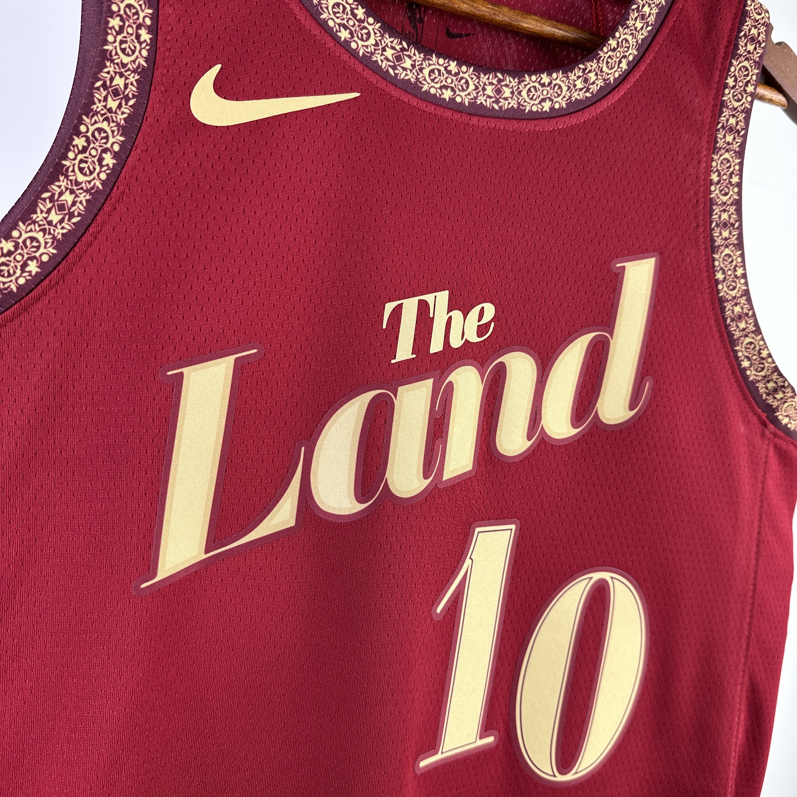 NBA 2024 Men Cleveland Cavaliers City Edition Red #10 GARLAND Jersey High Quality Name and Number Print - leoleo123123