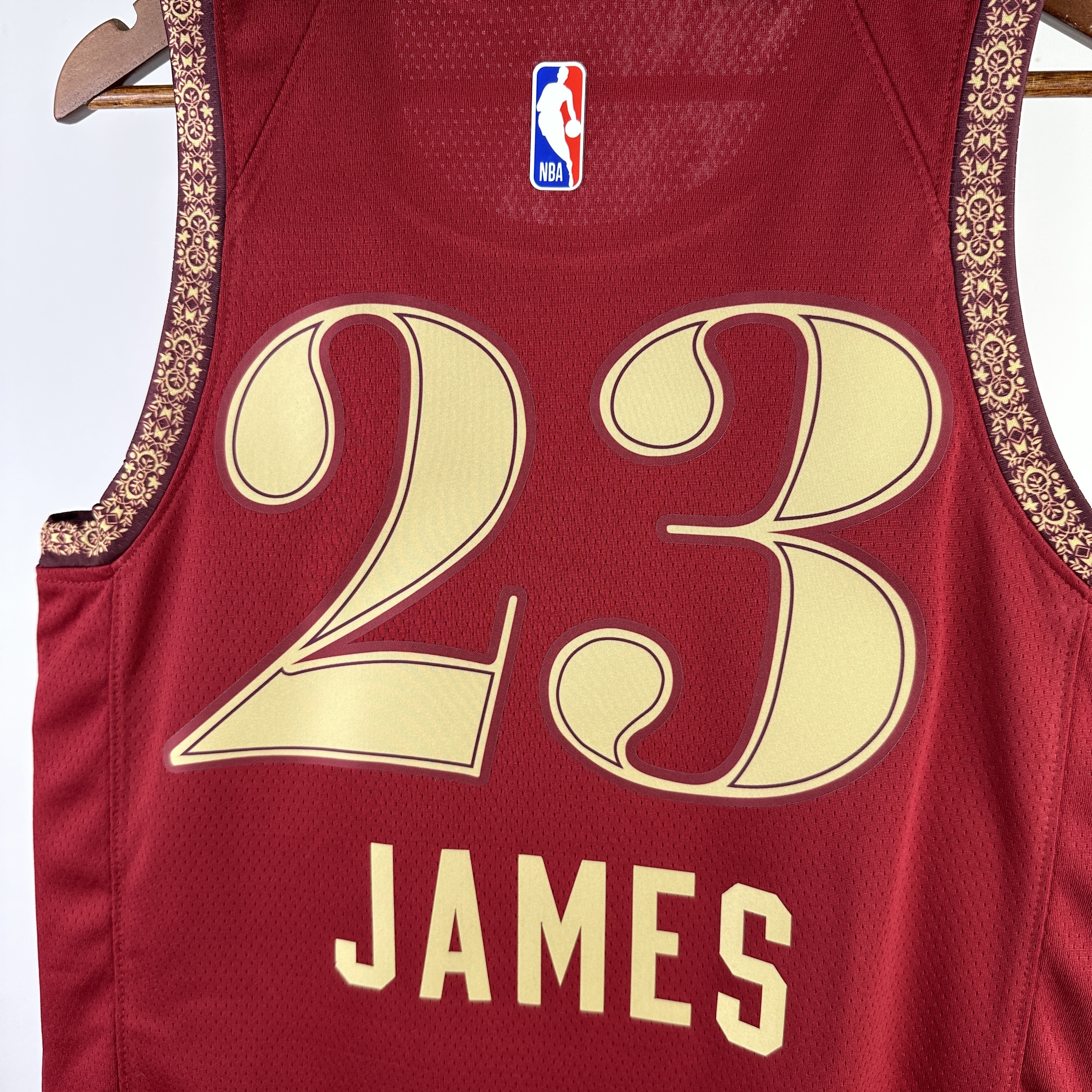 NBA 2024 Men Cleveland Cavaliers City Edition Red #23 JAMES Jersey High Quality Name and Number Print - leoleo123123