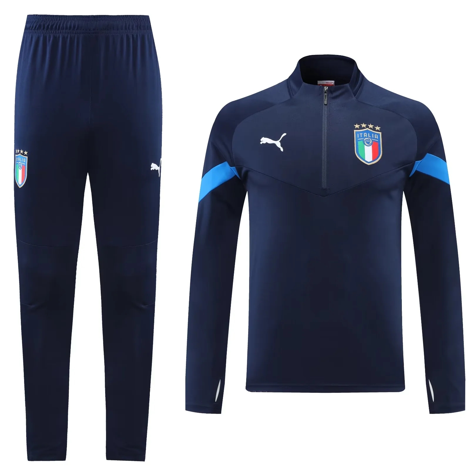 22-23 Italy Navy Blue Sweater Tracksuit Thai Quality - leoleo123123