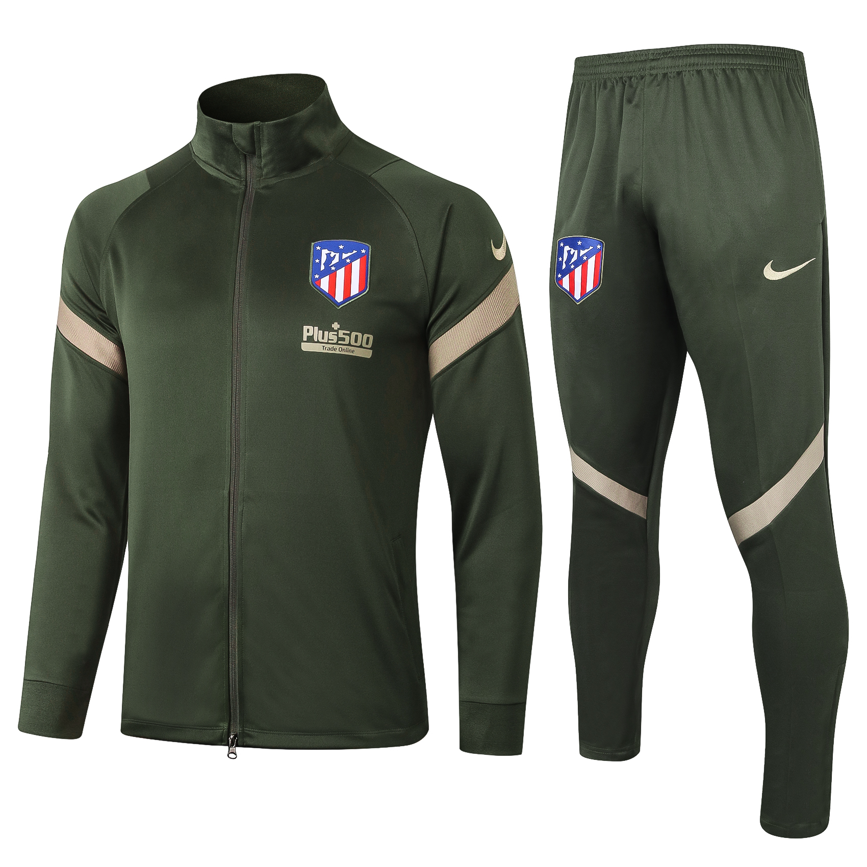 21-22 At Madrid Green Jacket Tracksuit Thai Quality - leoleo123123