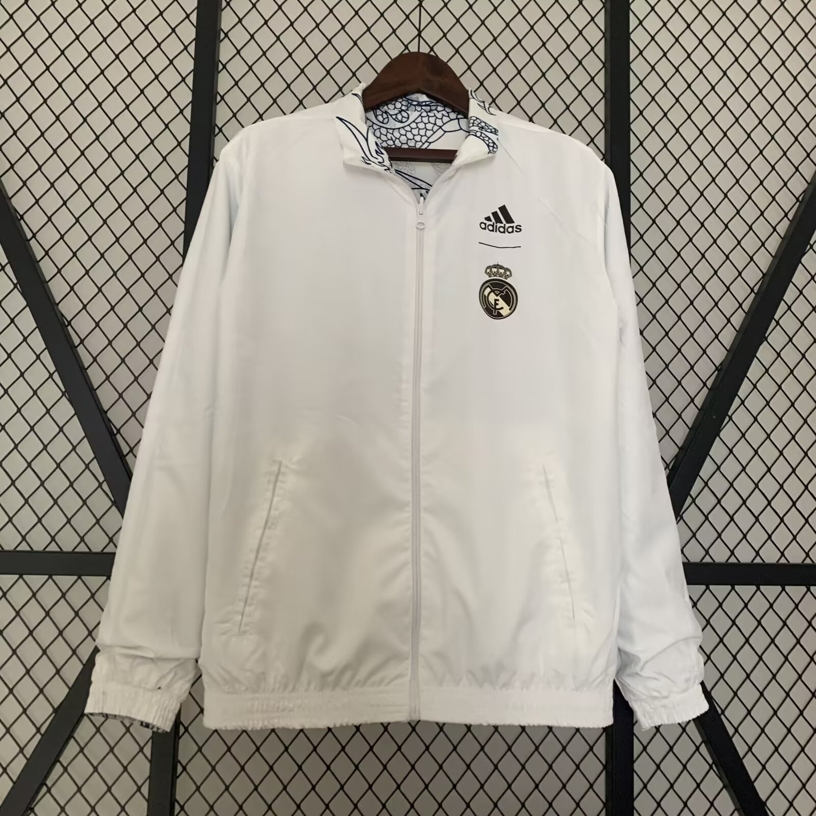 23/24 Real Madrid Dragon Windbreaker Jacket two-sided Jacket Thai Quality - leoleo123123