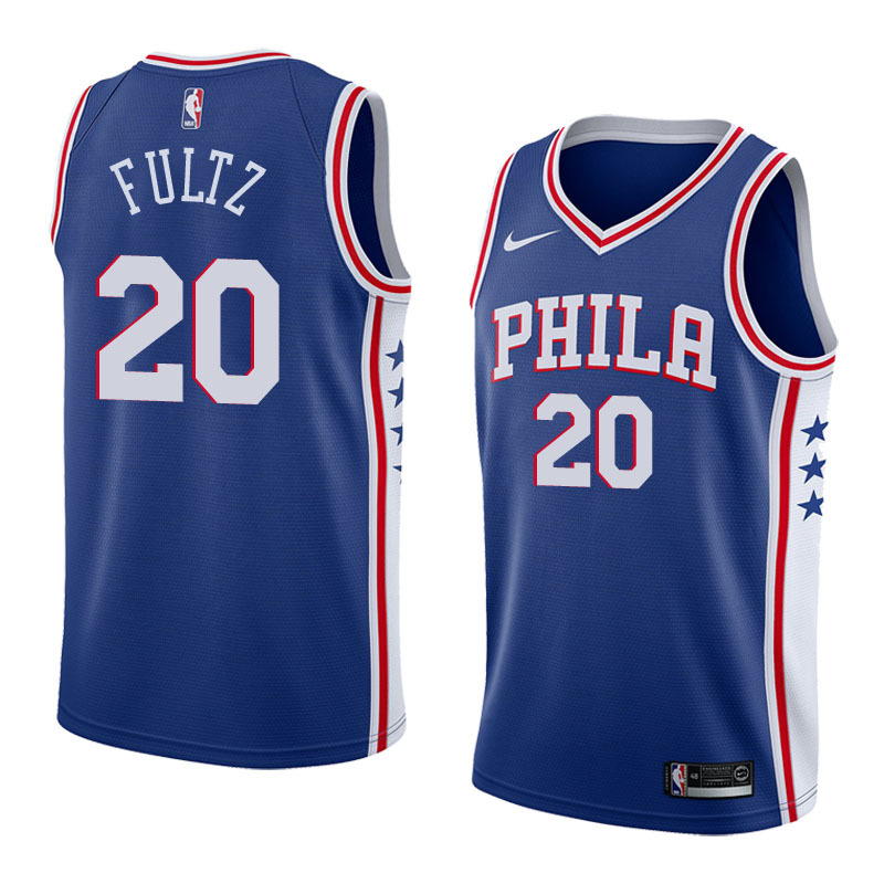 NBA Men Philadelphia 76ers Blue #20 FULTZ Jersey High Quality Name and Number Print - leoleo123123
