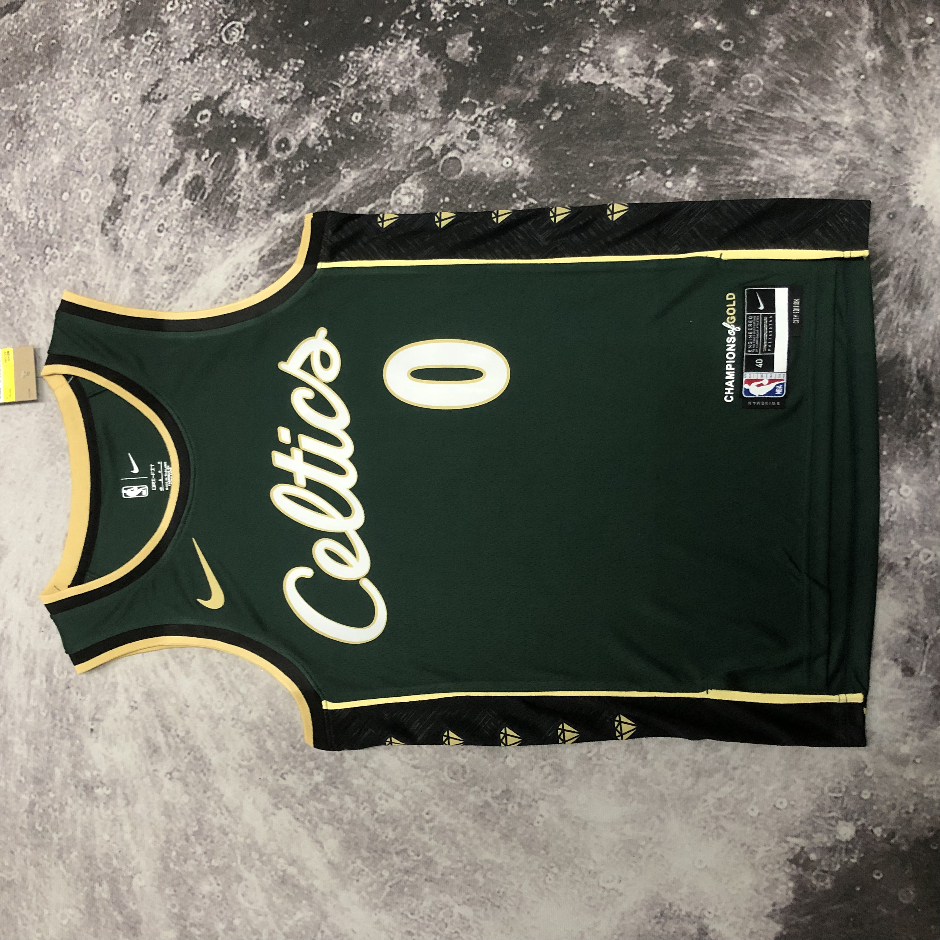 NBA Men Season 2023 Boston Celtics Dark Green City Version #0 TATUM Jersey High Quality Name and Number Print - leoleo123123