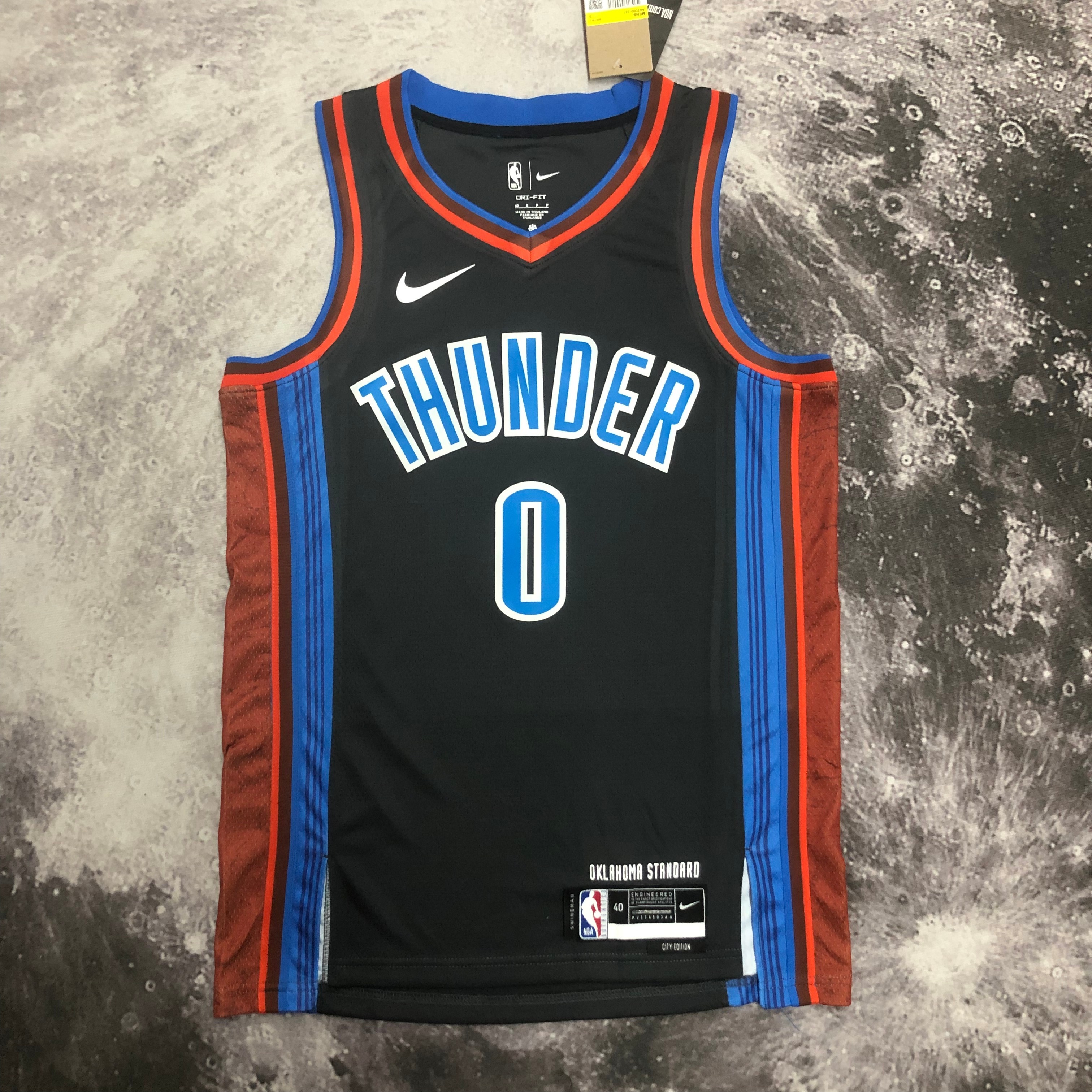 NBA New Season 2023 Men Oklahoma City Thunder Black #0 WESTBROOK Jersey High Quality Name and Number Print - leoleo123123