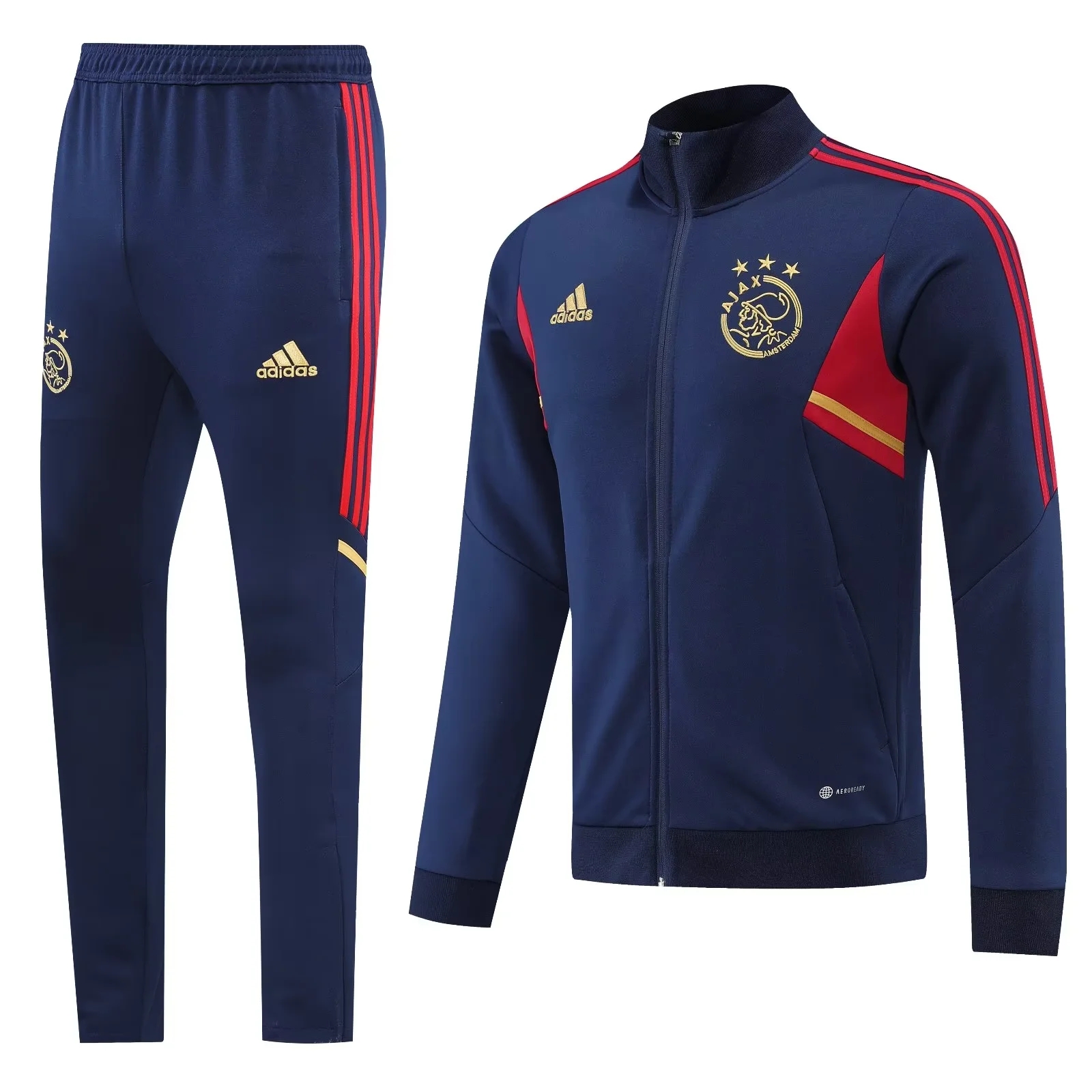 22-23 Ajax Navy Blue Jacket Tracksuit Thai Quality - leoleo123123