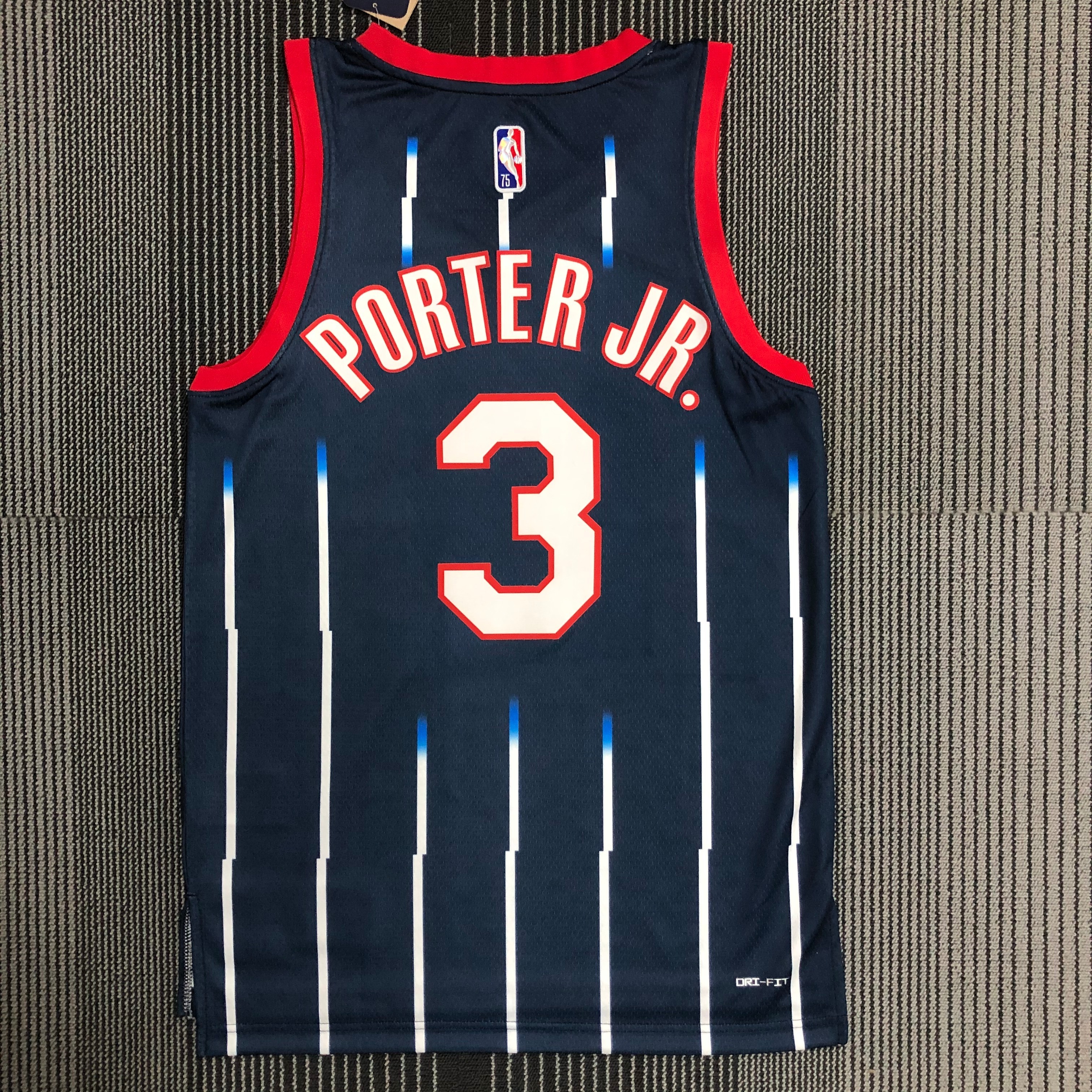 NBA Men Season 2022 Houston Rockets Blue #3 PORTER JR. Jersey High Quality Name and Number Print - leoleo123123