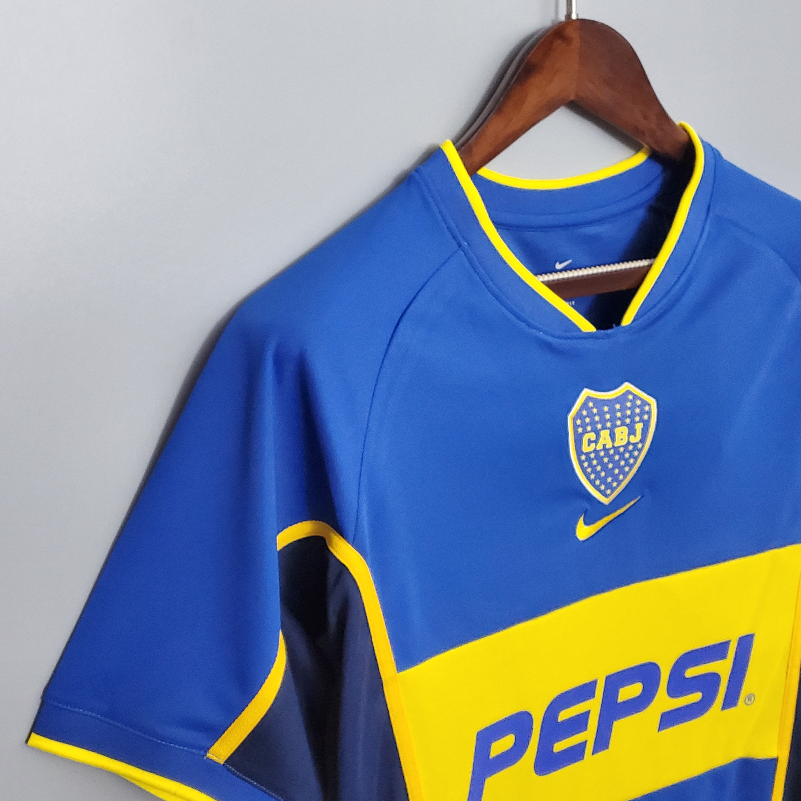 2002 Boca Home Retro Soccer Jersey Thai Quality - leoleo123123