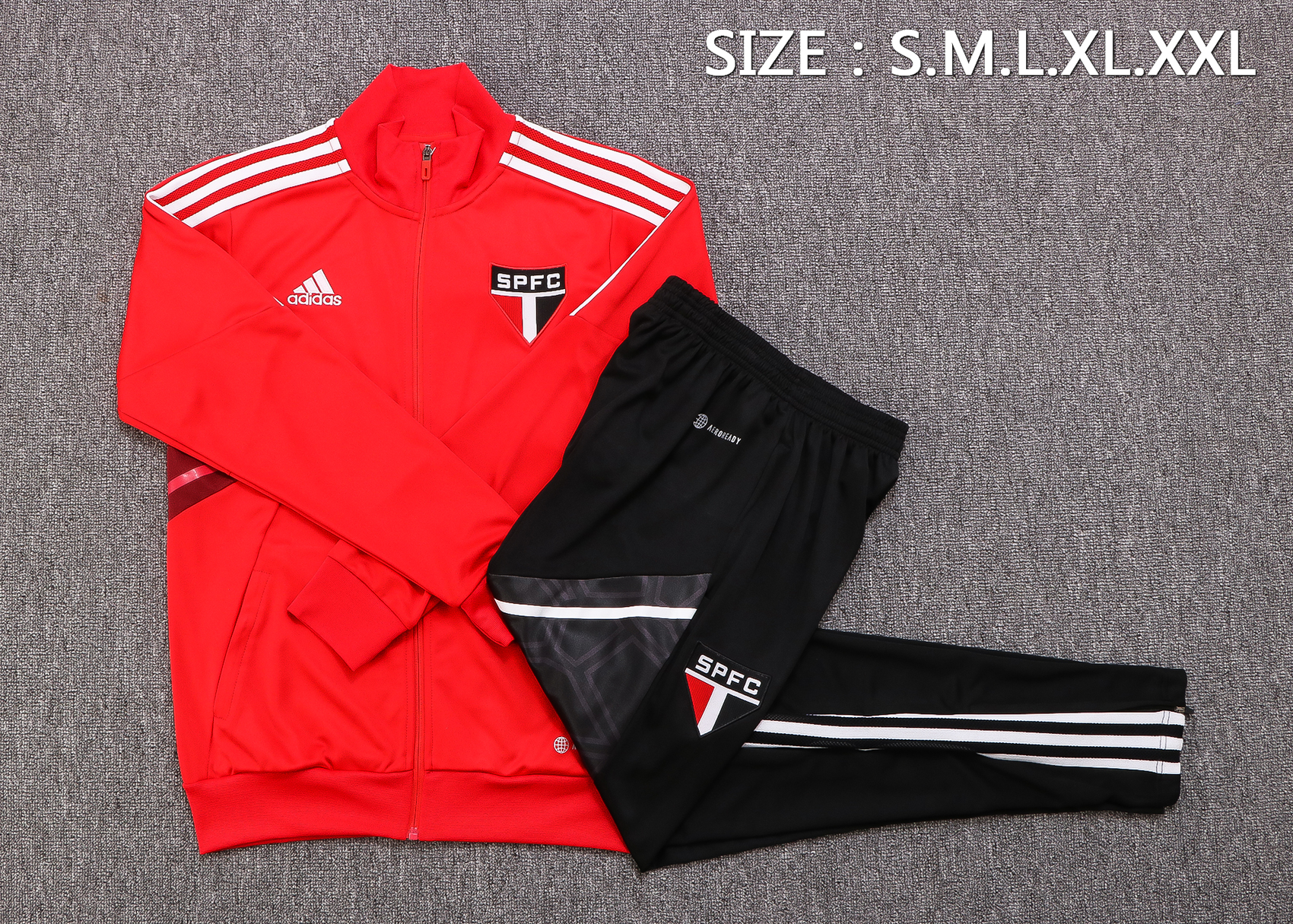 22-23 Sao Paulo Red Jacket Tracksuit Thai Quality - leoleo123123