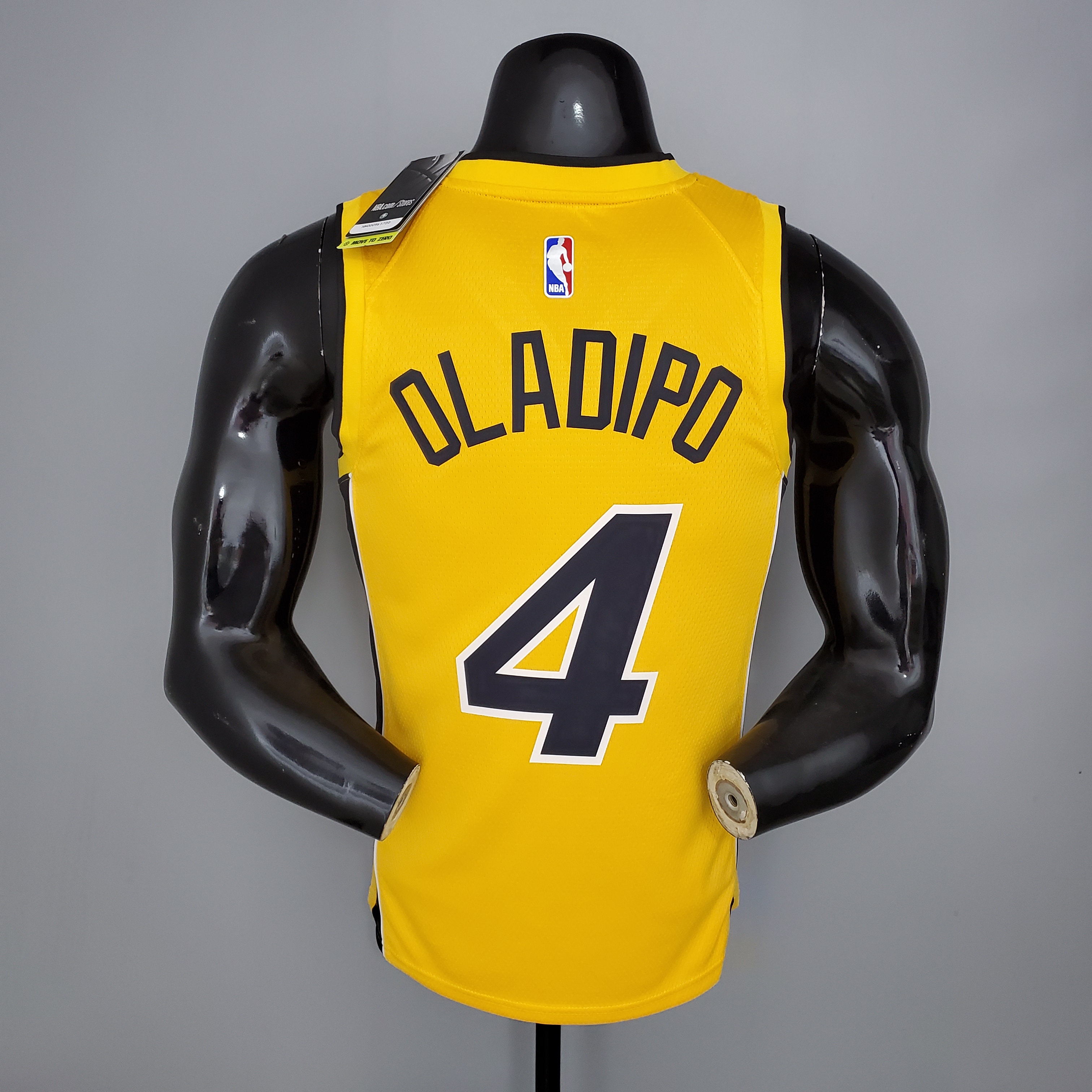 NBA Men Season 2021 Miami Heat Yellow Award Version #4 OLADIPO Jersey High Quality Name and Number Print - leoleo123123
