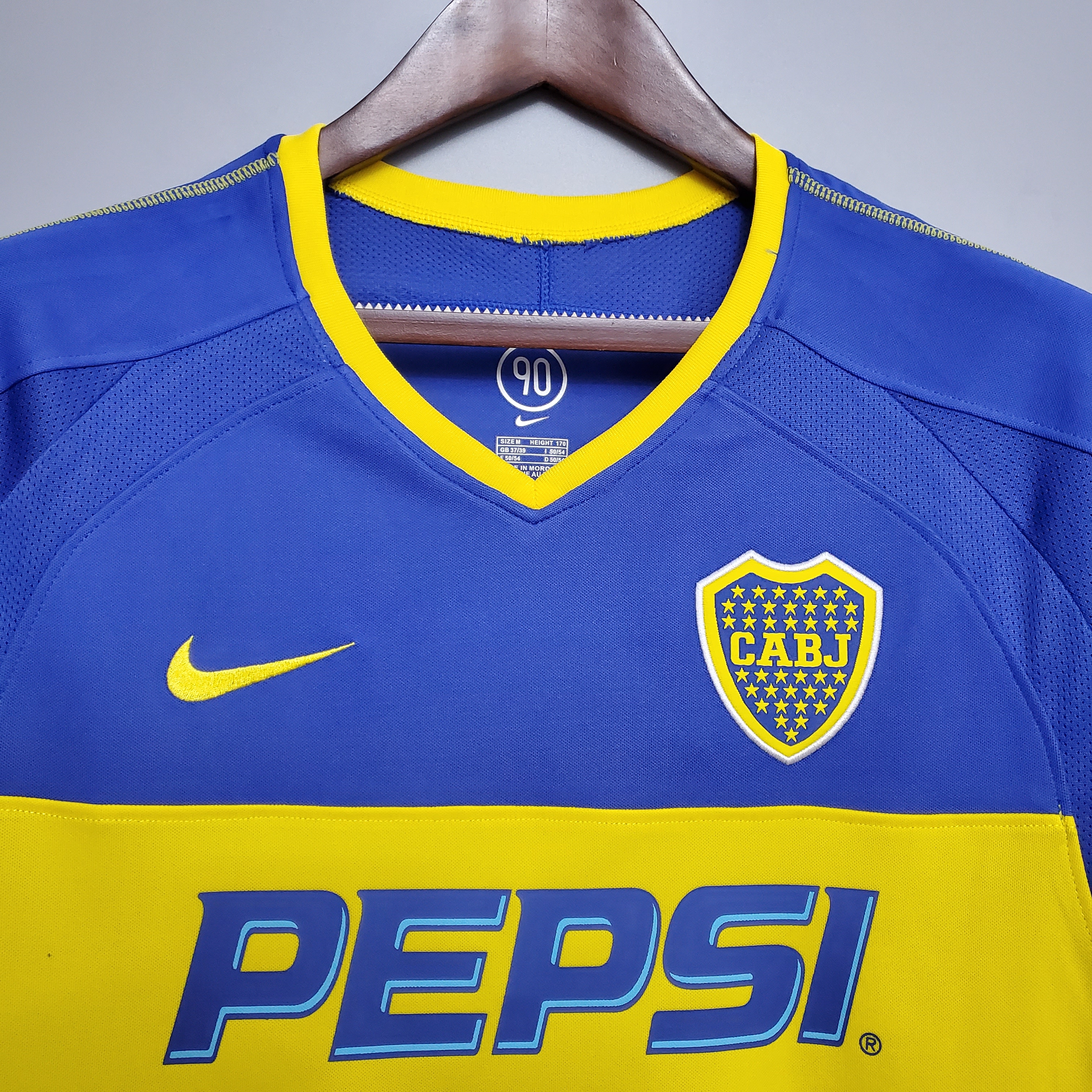 03/04 Boca Home Retro Soccer Jersey Thai Quality - leoleo123123