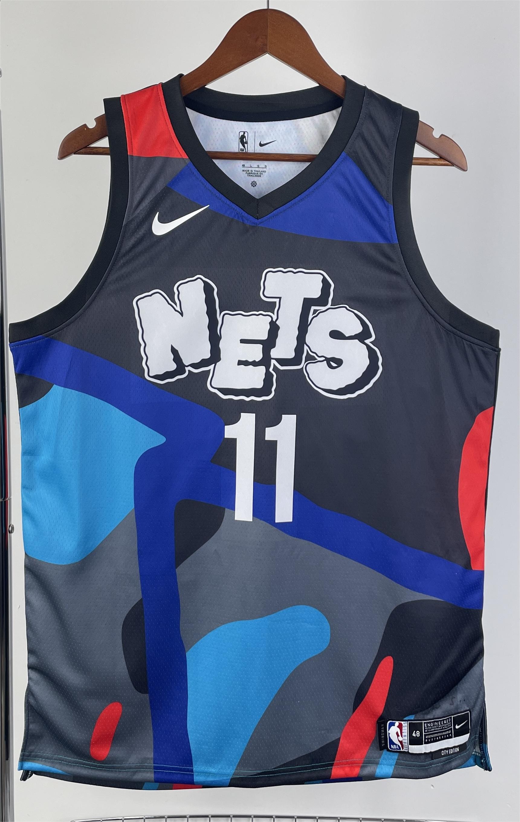 NBA Men 23-24 Brooklyn Nets City Edition #11 IRVING Swingman Jersey High Quality Name and Number Print - leoleo123123
