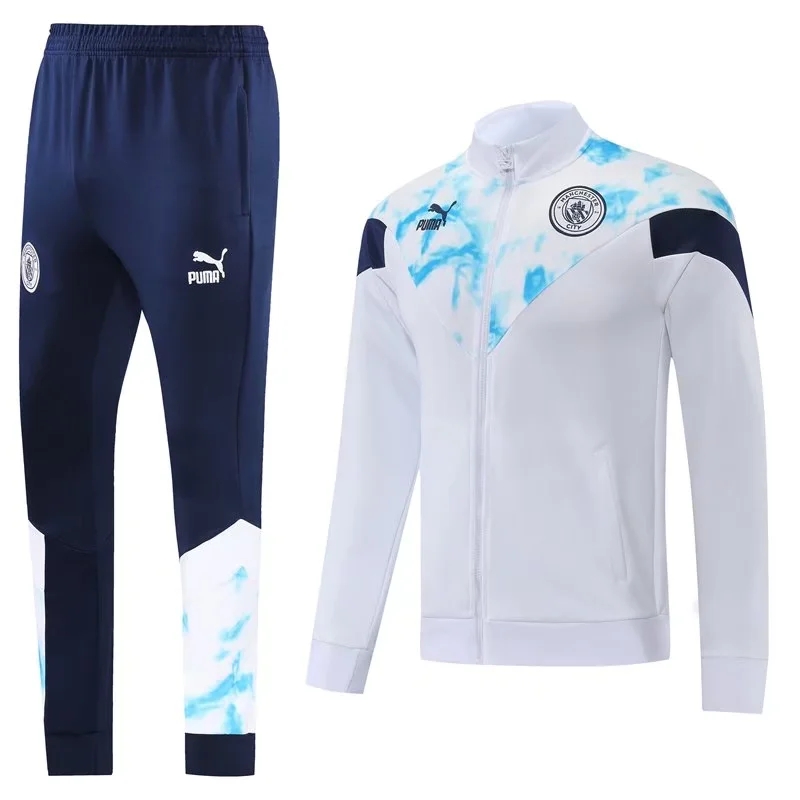 22-23 Man City White Jacket Tracksuit Thai Quality - leoleo123123